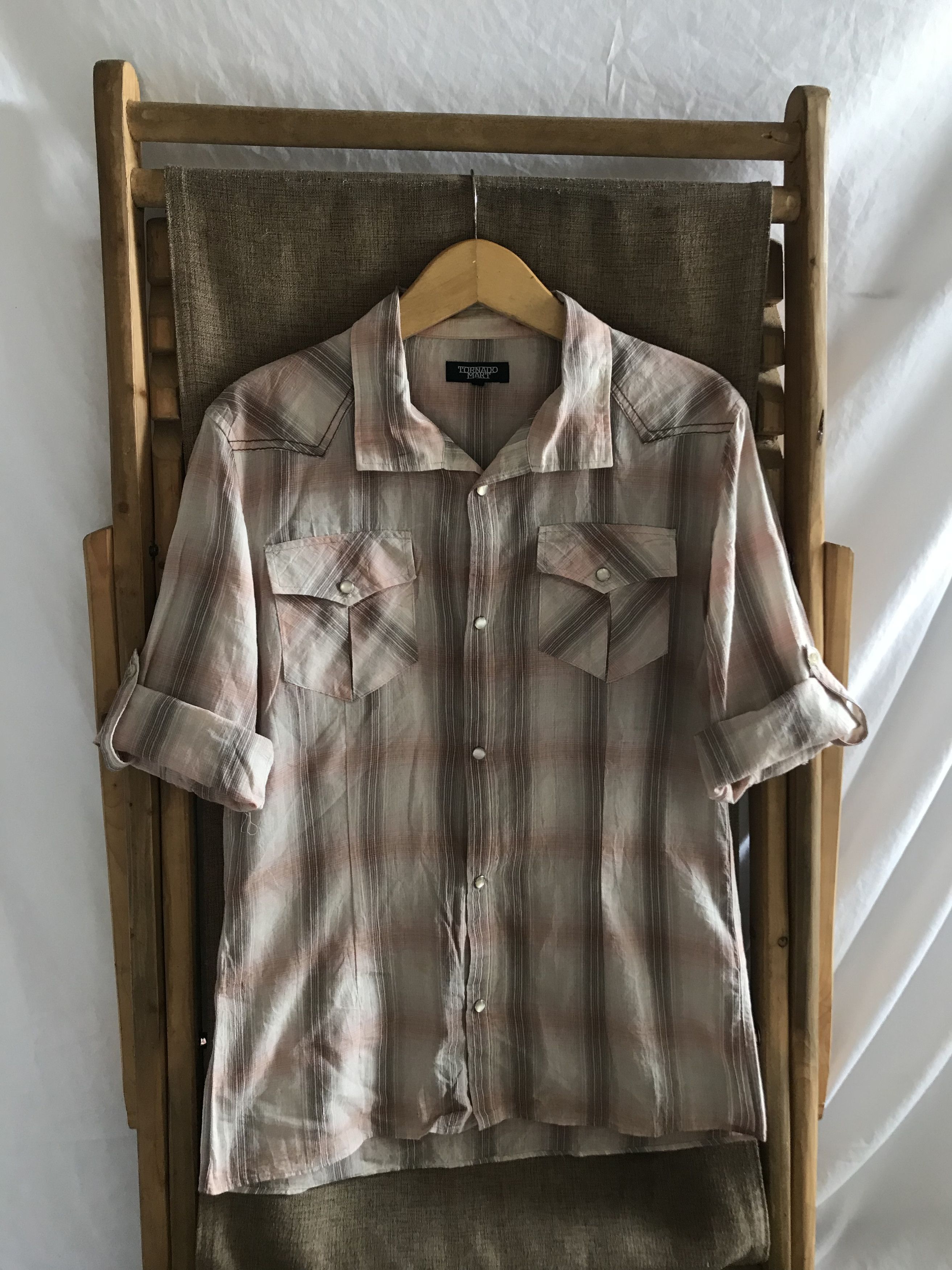 Tornado Mart Tornado Mart Plaid Western Shirt Size US M / EU 48-50 / 2 - 2 Thumbnail