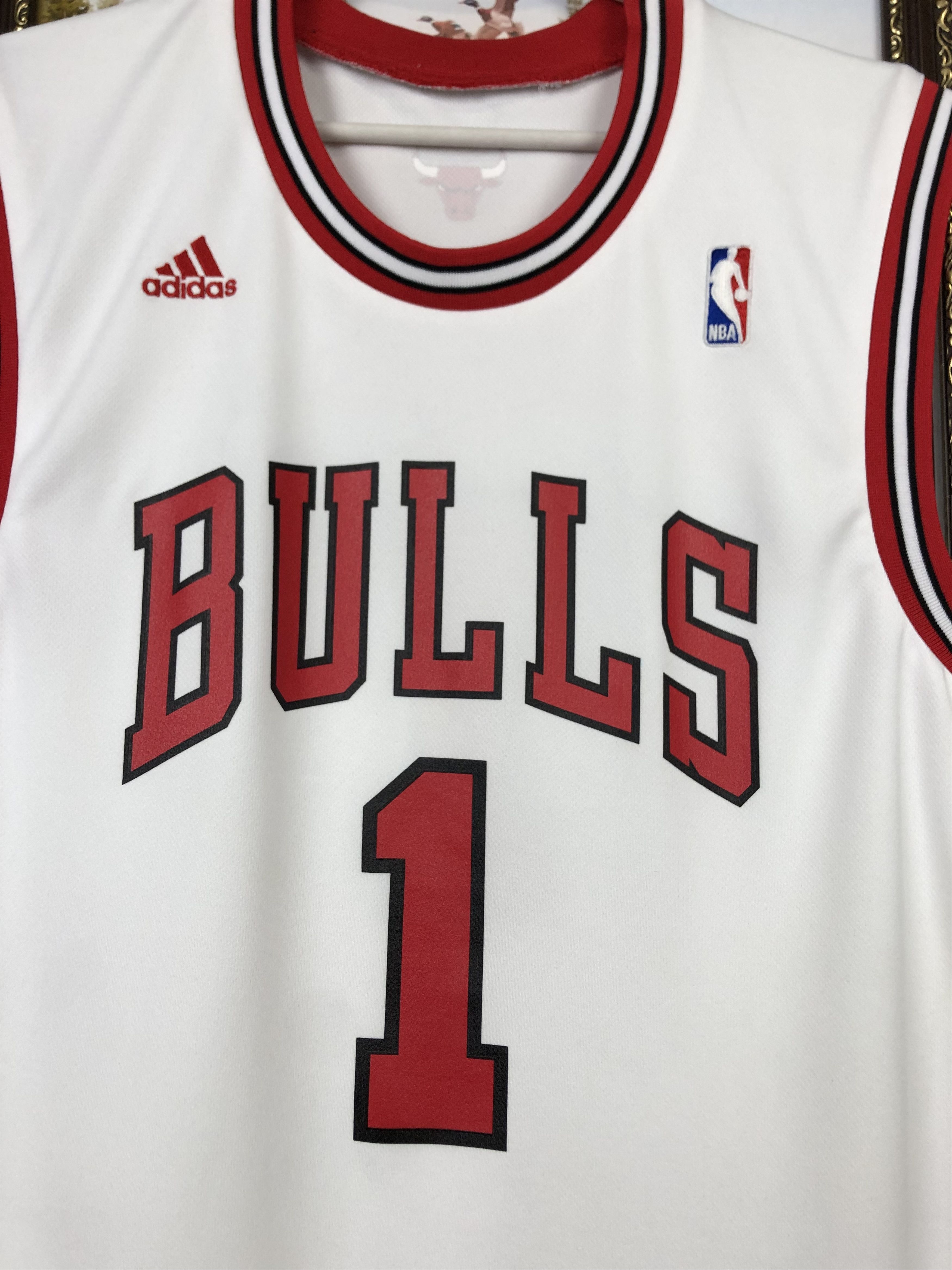 Adidas Adidas White Chicago Bulls Derrick Rose NBA Jersey Shirt Tee Size US S / EU 44-46 / 1 - 3 Thumbnail