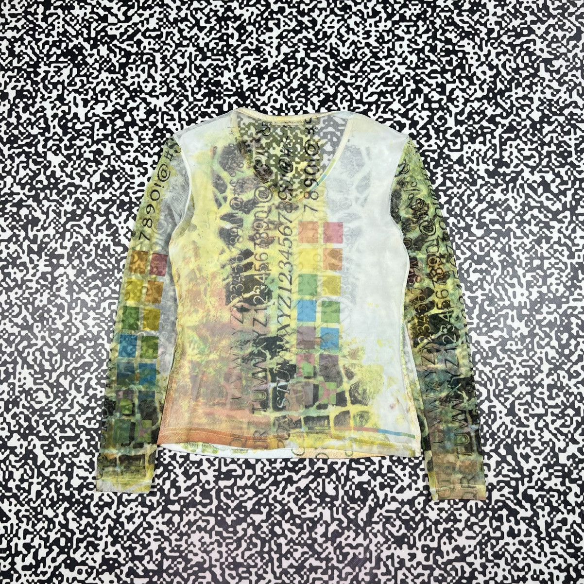 Japanese Brand Vintage Y2K Japanese Mesh Monogram Retro Sexy Longsleeve Size M / US 6-8 / IT 42-44 - 3 Thumbnail