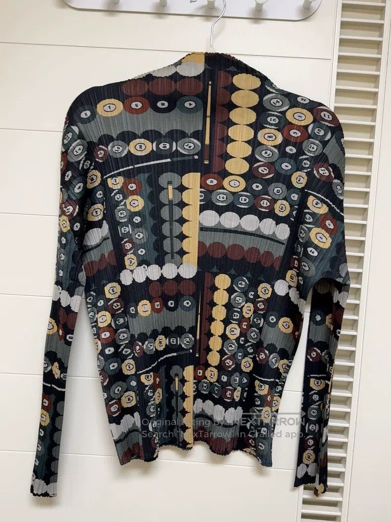 Issey Miyake Issey Miyake Color-Block Long-Sleeve Top Size L / US 10 / IT 46 - 4 Thumbnail