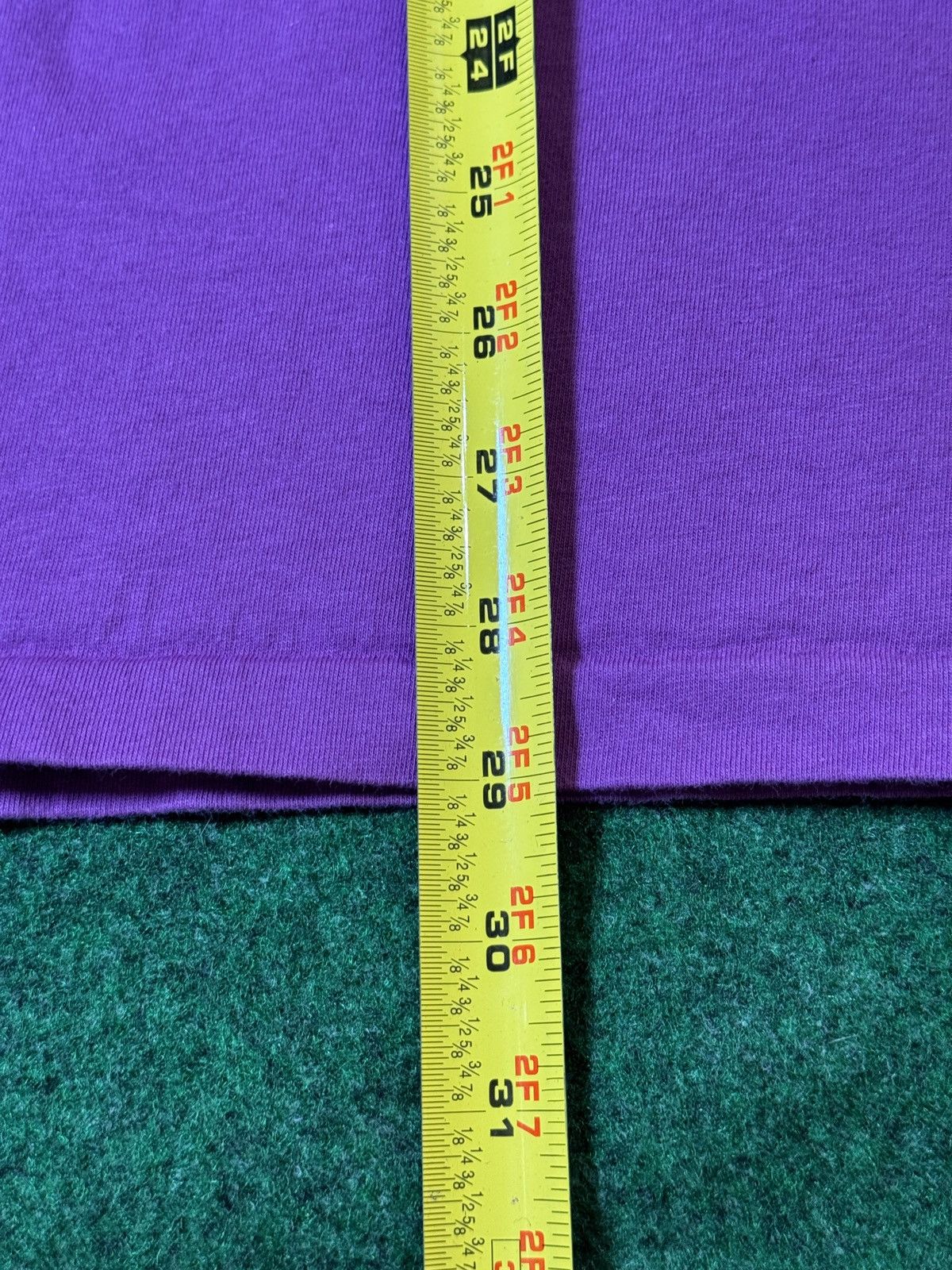 Nike × Vintage Vintage 80s 90s Nike Purple Single Stitch Gray Tag T Shirt Size US XL / EU 56 / 4 - 8 Thumbnail