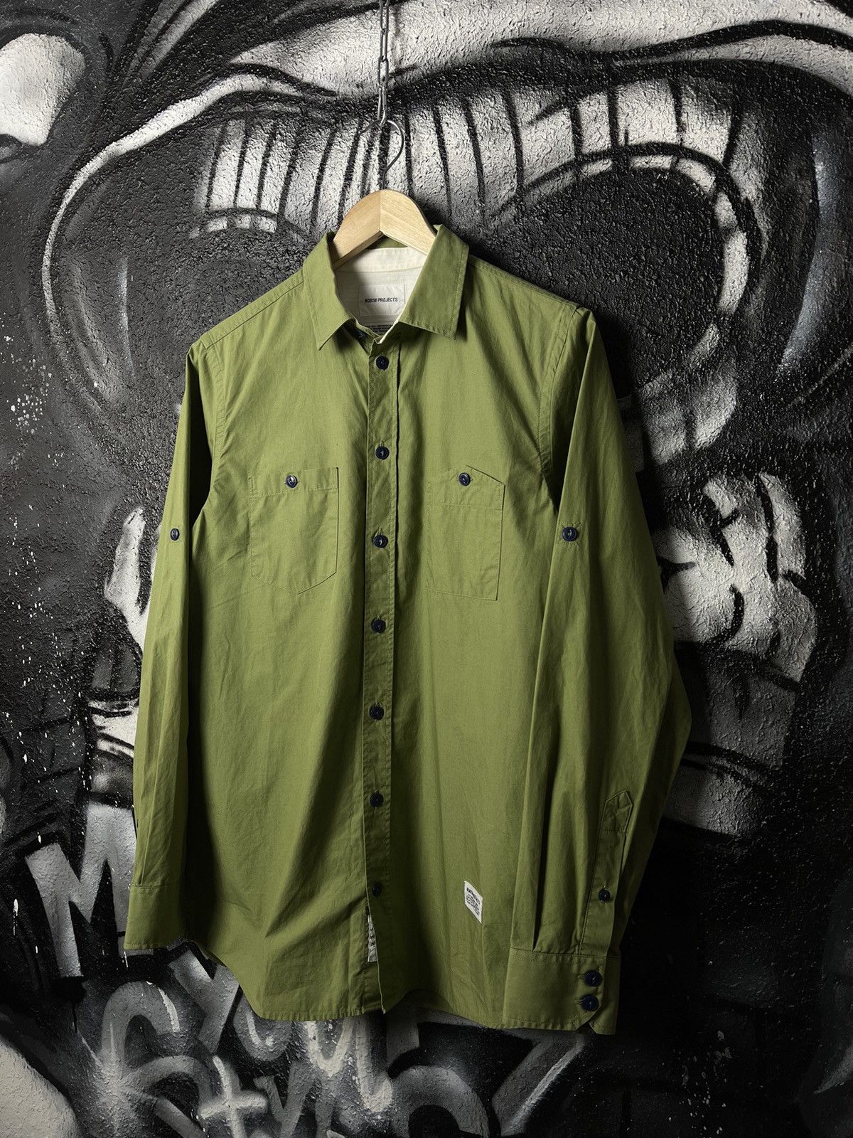 Norse Projects Norse Project Green Safari Shirt Men’s Size S Size US S / EU 44-46 / 1 - 9 Thumbnail