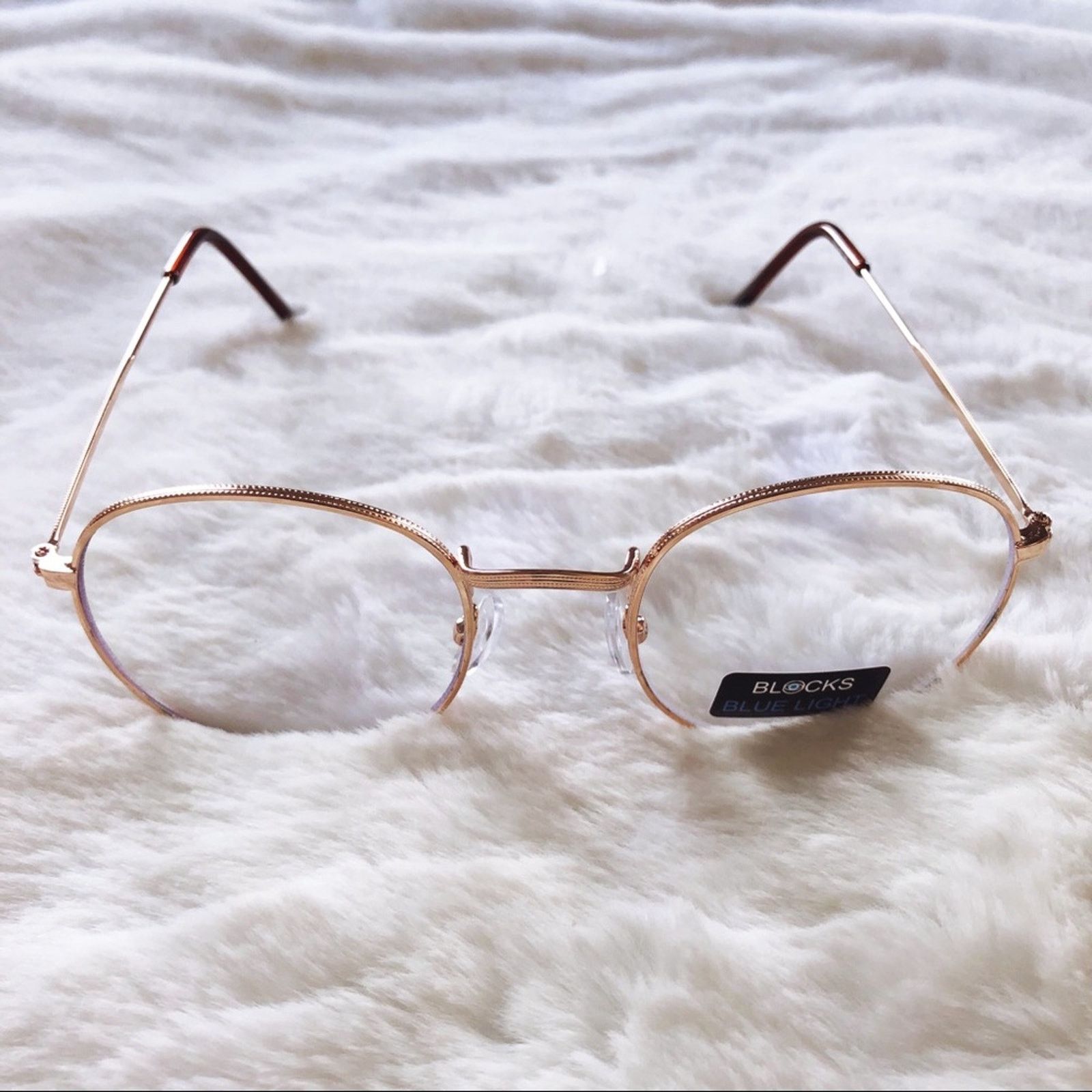 Other Chase Gold Round Computer Blue Light Glasses Size ONE SIZE - 5 Thumbnail
