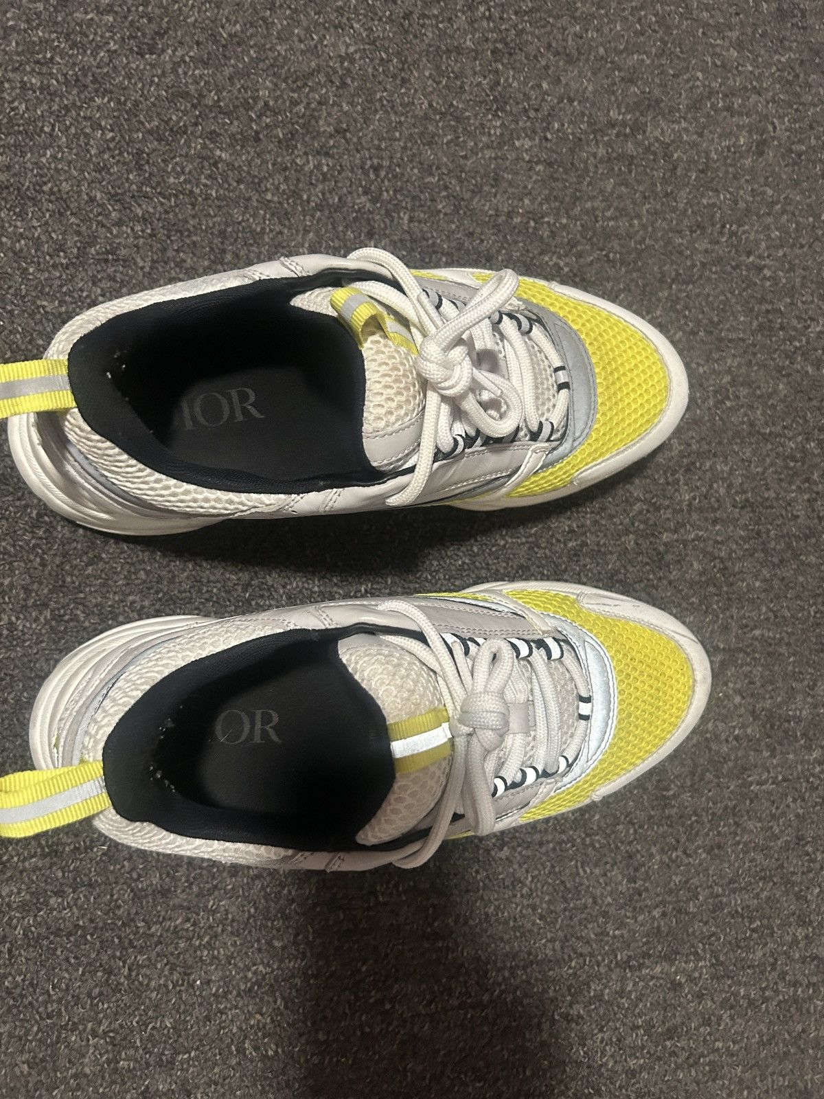 Dior Dior B22 White Yellow Size US 10 / EU 43 - 5 Thumbnail