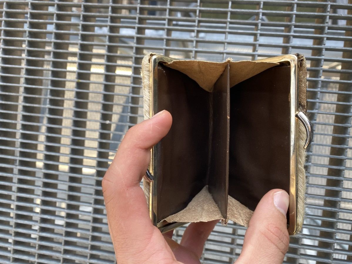 Vintage Avant-garde Cow Hair Leather Wallet Size ONE SIZE - 8 Thumbnail