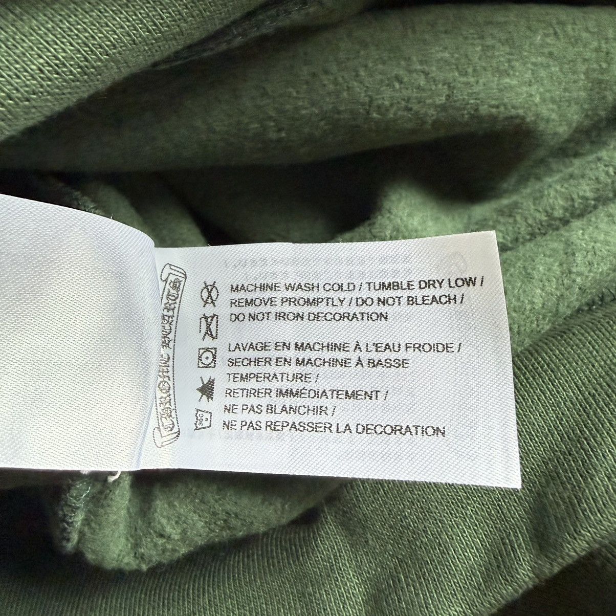 Chrome Hearts Chrome Hearts Olive Green Shoulder Logo Hoodie Size US L / EU 52-54 / 3 - 5 Thumbnail