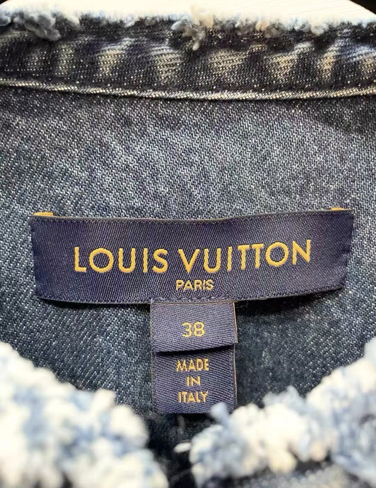 Louis Vuitton Louis Vuitton Classic Monogram Leather Trim Denim Jacket J33 Size S / US 4 / IT 40 - 4 Thumbnail