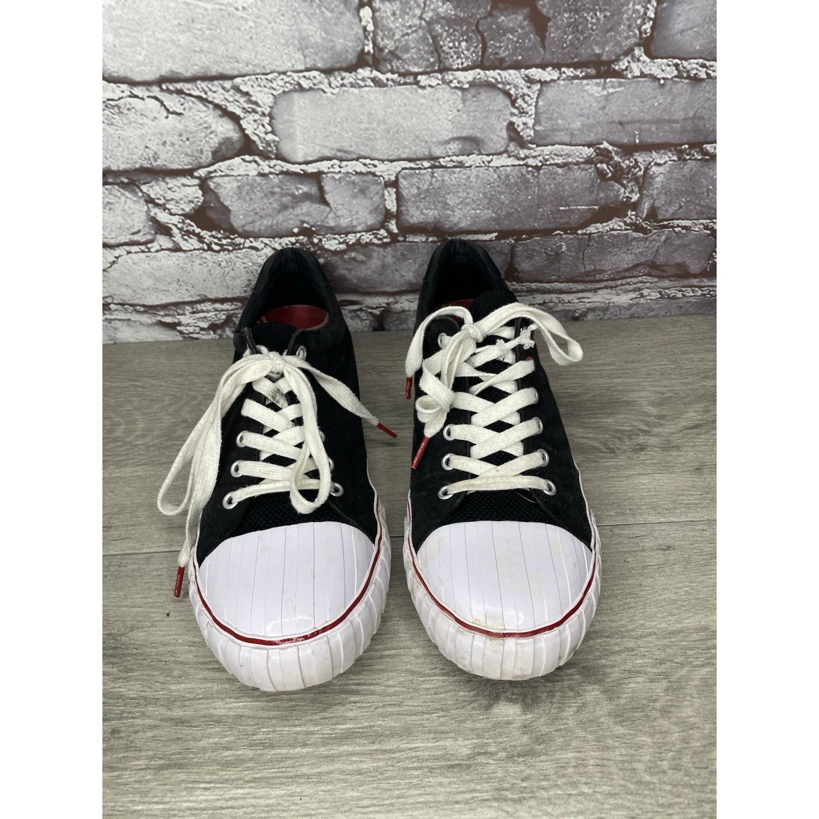 Red Bull Red Ball Jets ‘51 Black & White Canvas Low Top Sneakers Shoe Size US 10 / EU 43 - 12 Thumbnail