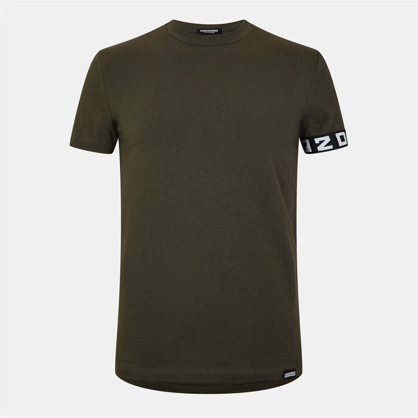 Dsquared2 o1g2r1mq0426 Tape Logo T-Shirt in Green Size US XL / EU 56 / 4 - 1 Thumbnail