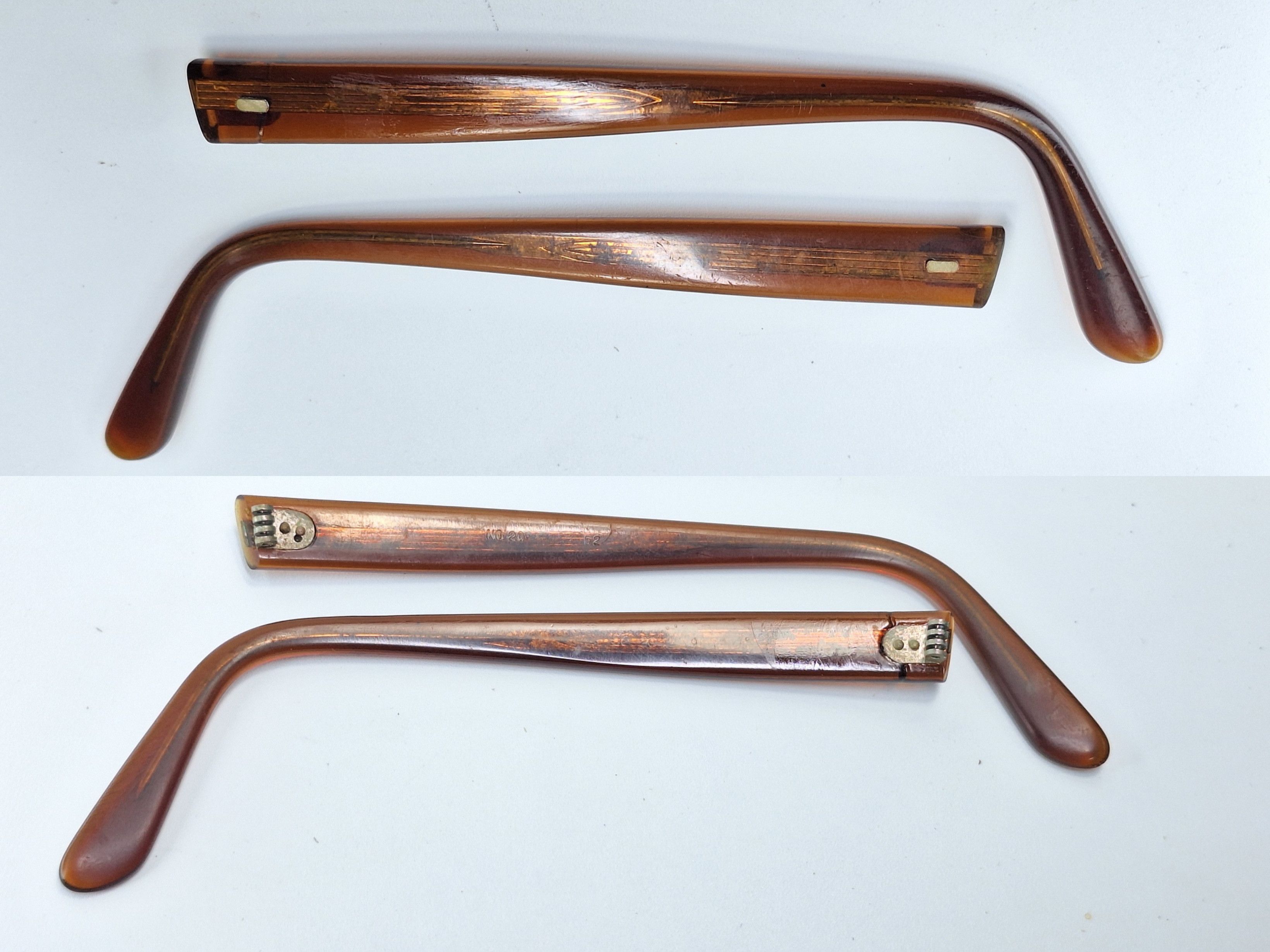 Other 80s Japan Vintage No.20 52-20 Classic Eyeglass Frame Size ONE SIZE - 9 Thumbnail