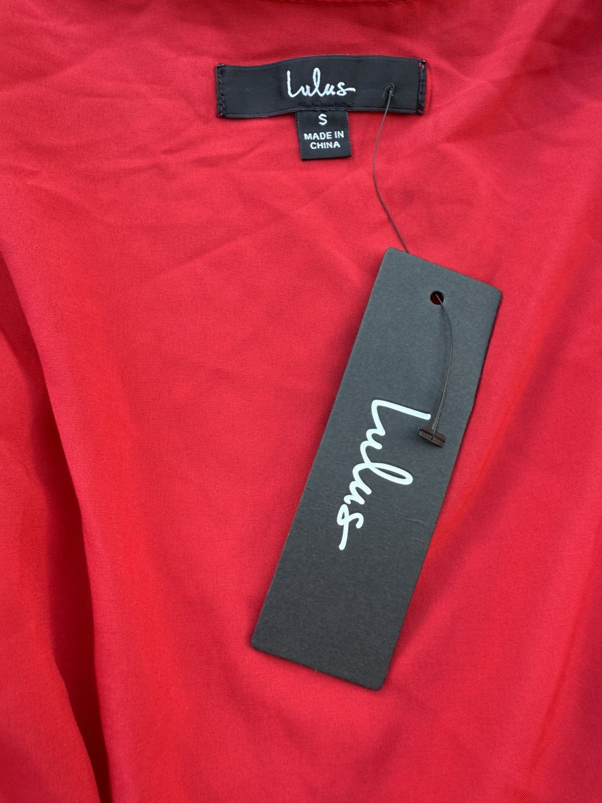 Lulus Lulus Red Swiss Dot Flutter Sleeve Wrap Mini Dress Size S / US 4 / IT 40 - 10 Thumbnail