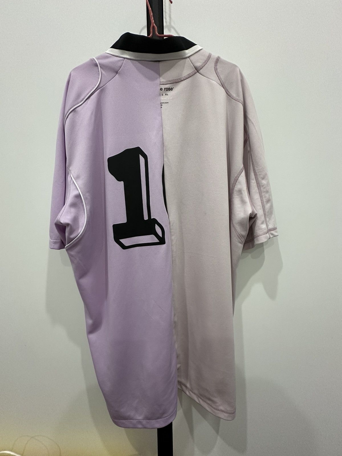 Martine Rose pink-purple double-split shirt short-sleeved T-shirt Size US S / EU 44-46 / 1 - 2 Thumbnail