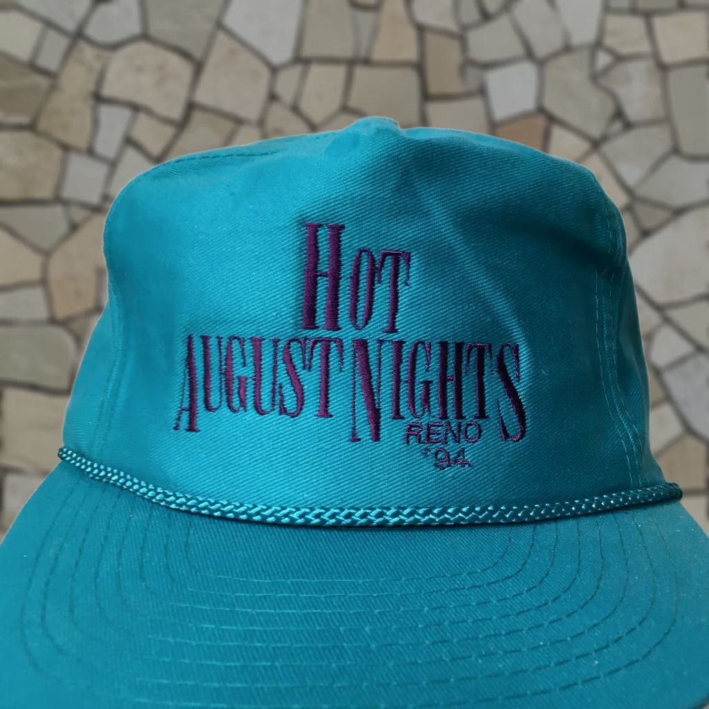Roper VINTAGE HOT AUGUST NIGHTS RENO Trucker Hat Cap Snapback ROPE Mens One Size Blue Size ONE SIZE - 1 Thumbnail