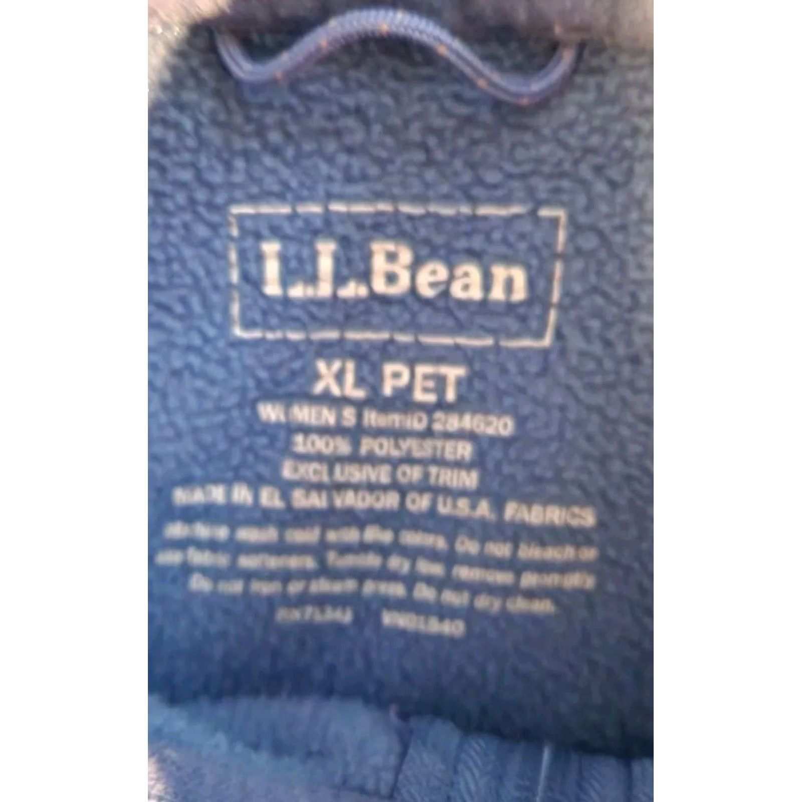 Vintage L.L. Bean Sweater Fleece Jacket Womens XL Blue Full Zip Pockets Outdoors Logo Embroidered Size XL / US 12-14 / IT 48-50 - 6 Thumbnail