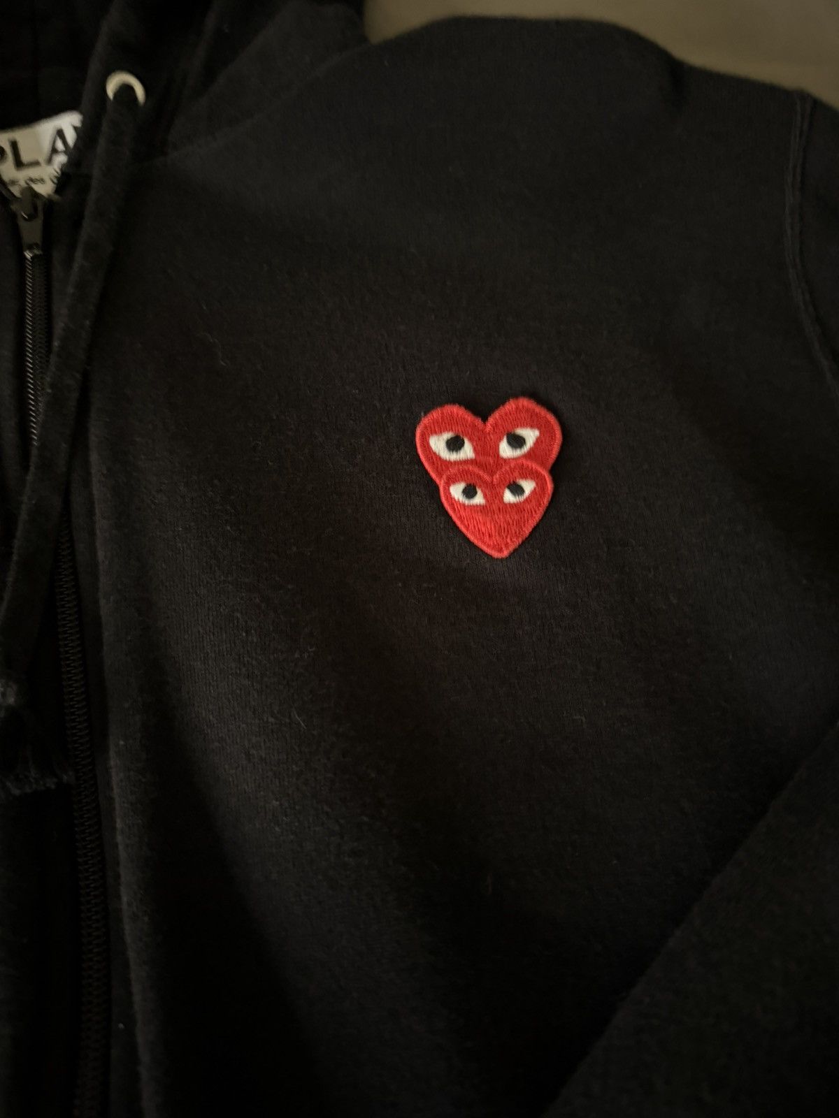 Comme des Garcons PLAY CDG Double Heart Zip-Up Jacket Size US M / EU 48-50 / 2 - 2 Thumbnail