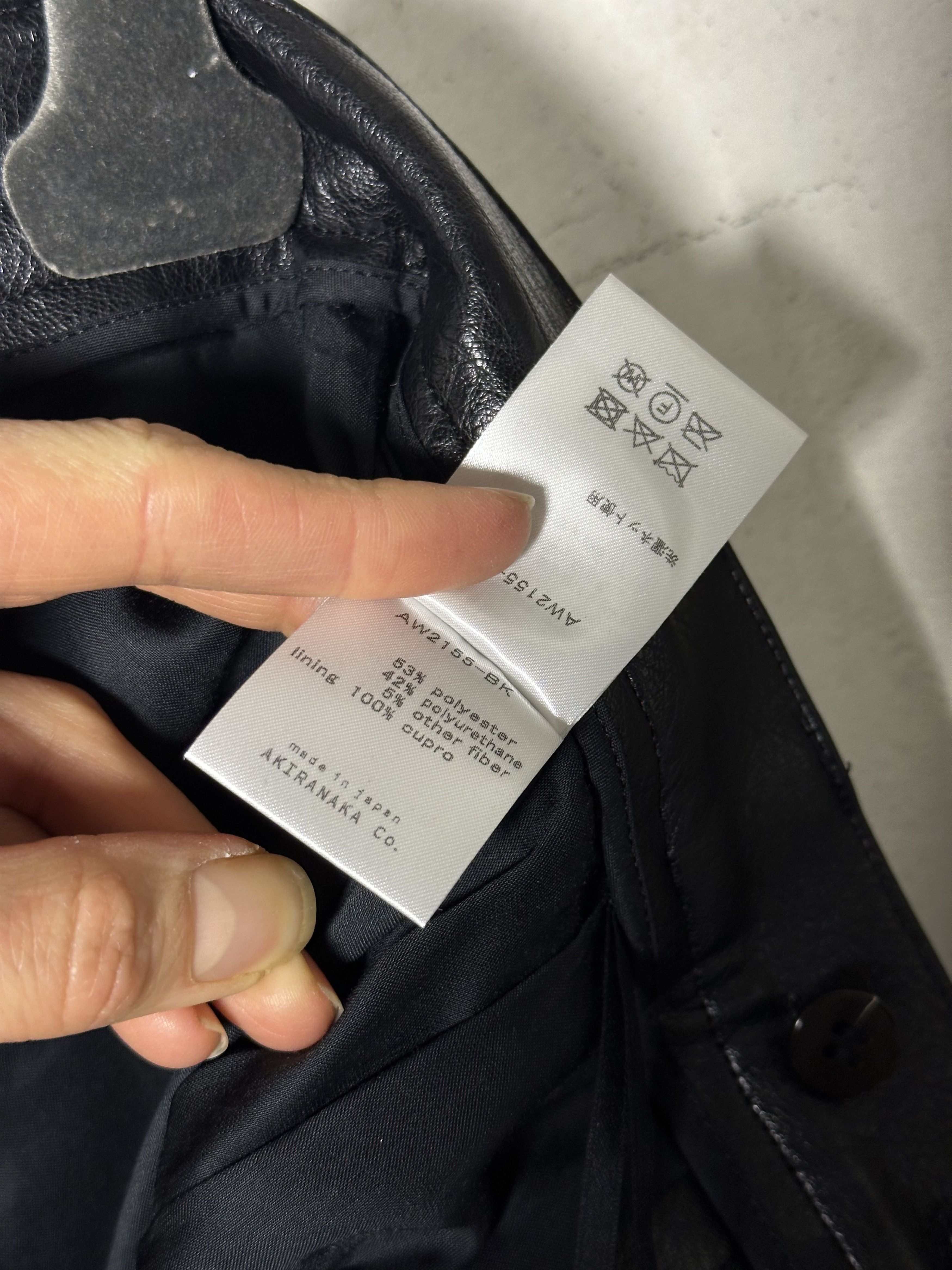 Akira Akiranaka Vegan Leather Straight Pants Size 28" / US 6 / IT 42 - 12 Thumbnail