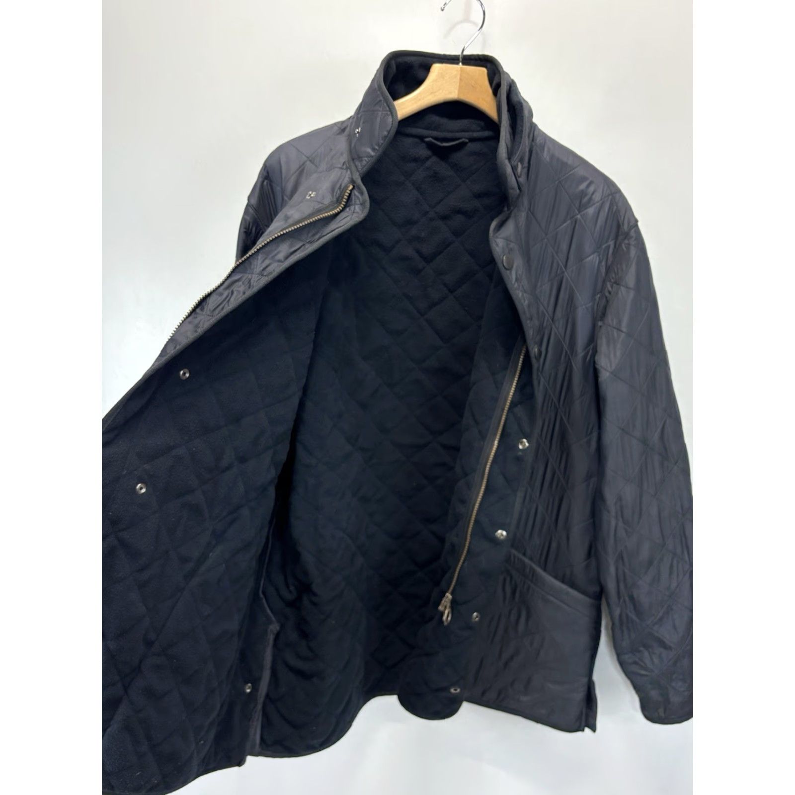 Barbour Barbour Quilted Barn Chore Coat Jacket Sz X-Large Mens Black Fleece Lined Size US XL / EU 56 / 4 - 4 Thumbnail