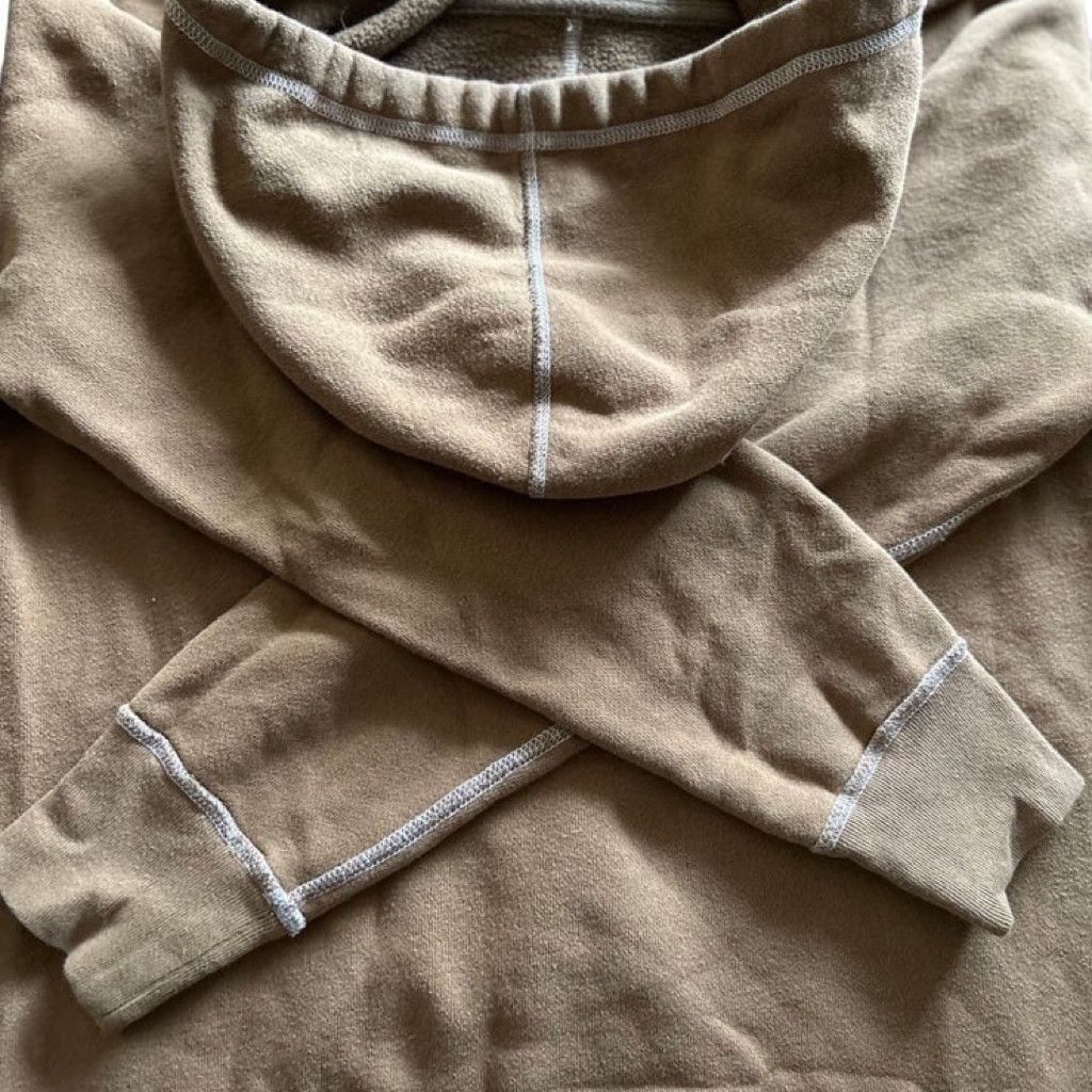 Izod Vintage Designer Brown Hooded Sweatshirt by IZOD Size M / US 6-8 / IT 42-44 - 2 Thumbnail
