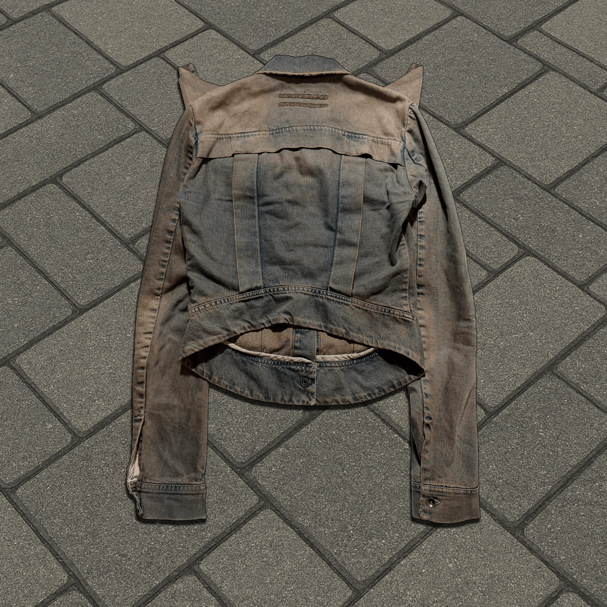 Rick Owens SS05 Rick Owens Devil Horn Denim Jacket Size US XS / EU 42 / 0 - 2 Thumbnail