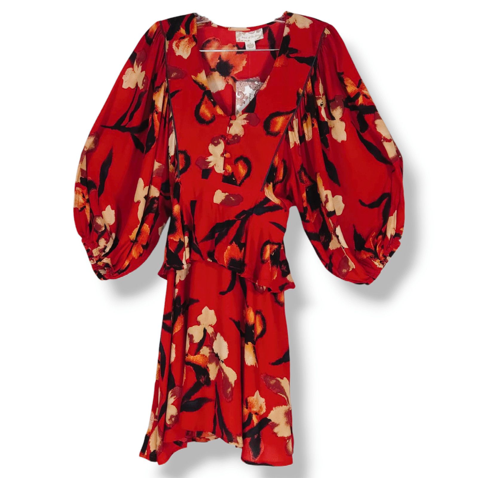 Other NWT Band of the Free Dolly Floral Puff Sleeve Dress Sz. S Size S / US 4 / IT 40 - 3 Thumbnail