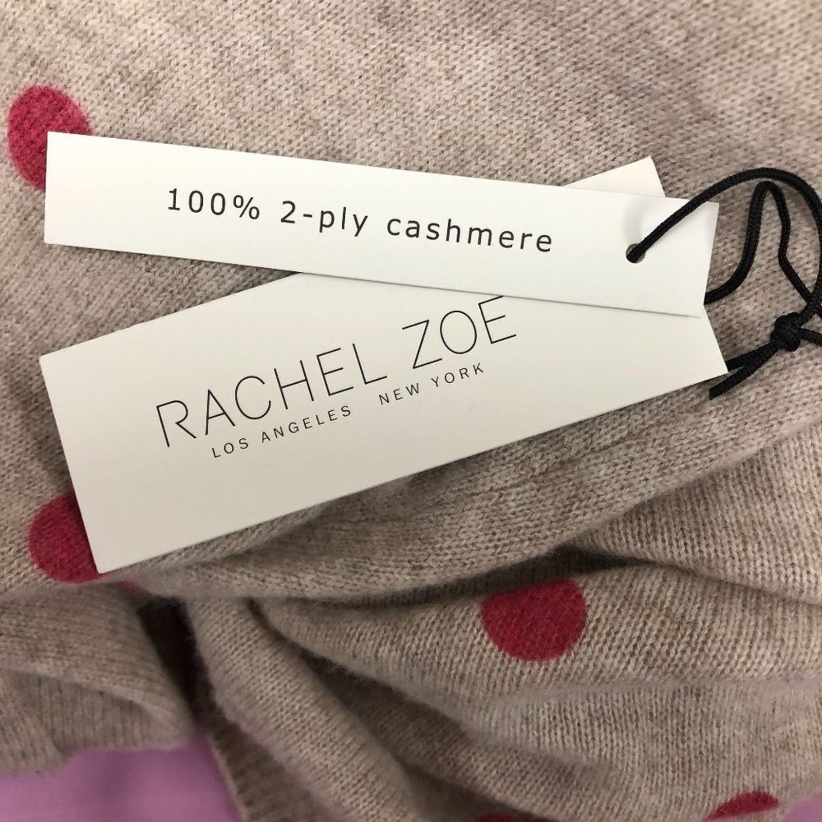 Rachel Zoe 100% 2-Ply Cashmere Sweater With Polka Dots from Rachel Zoe Size L / US 10 / IT 46 - 5 Thumbnail