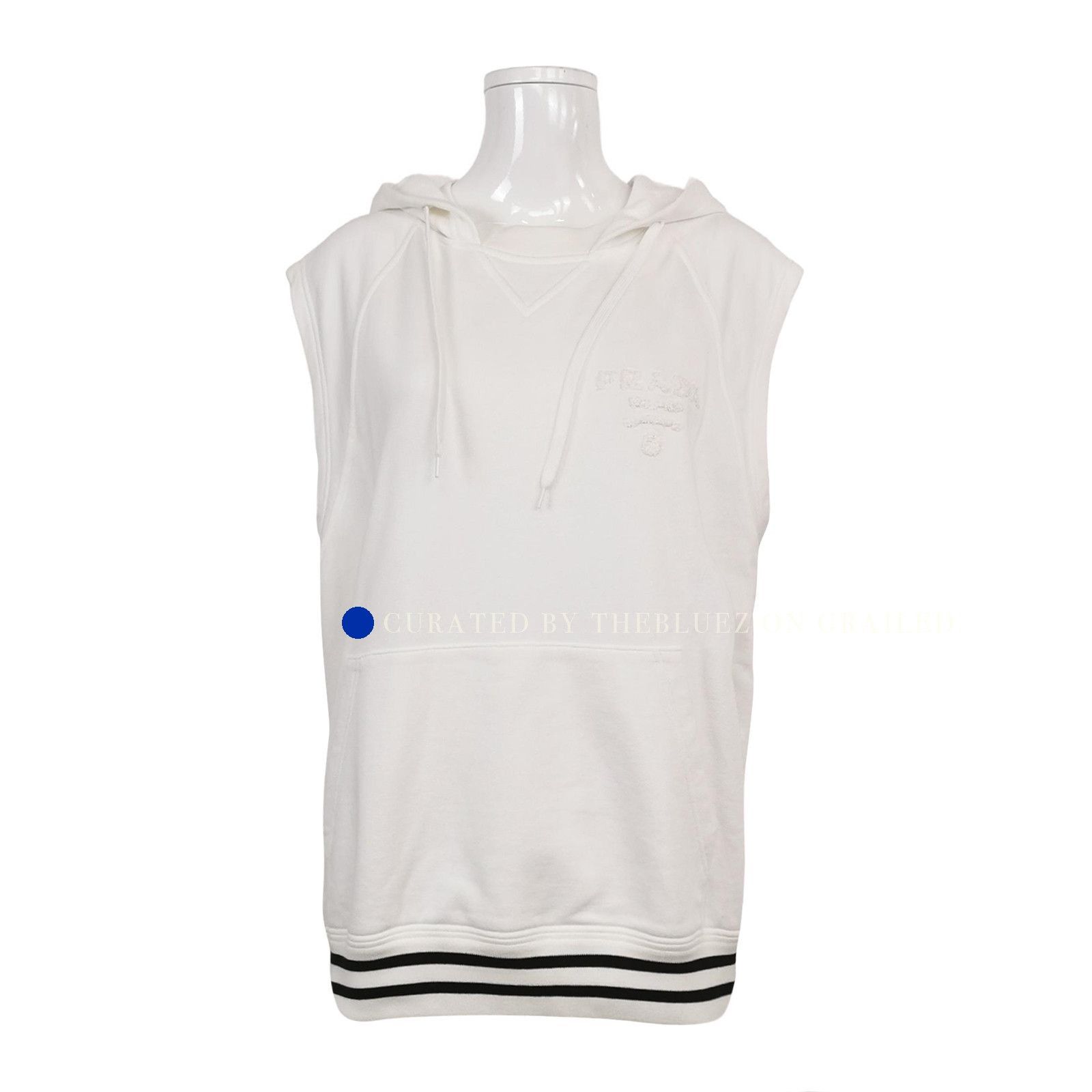Prada Minimalist White Sleeveless Hoodie in Size M Size US M / EU 48-50 / 2 - 1 Thumbnail