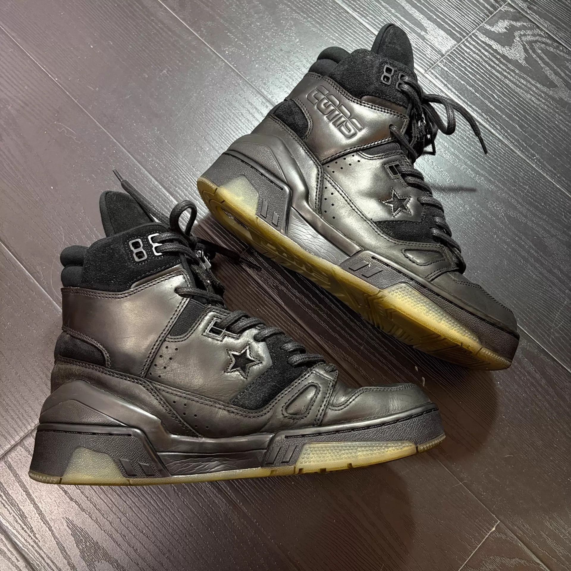 Takahiromiyashita The Soloist. Converse x Thesoloist ERx 260 HI Leather Bball Shoe Black Size US 7 / EU 40 - 3 Thumbnail