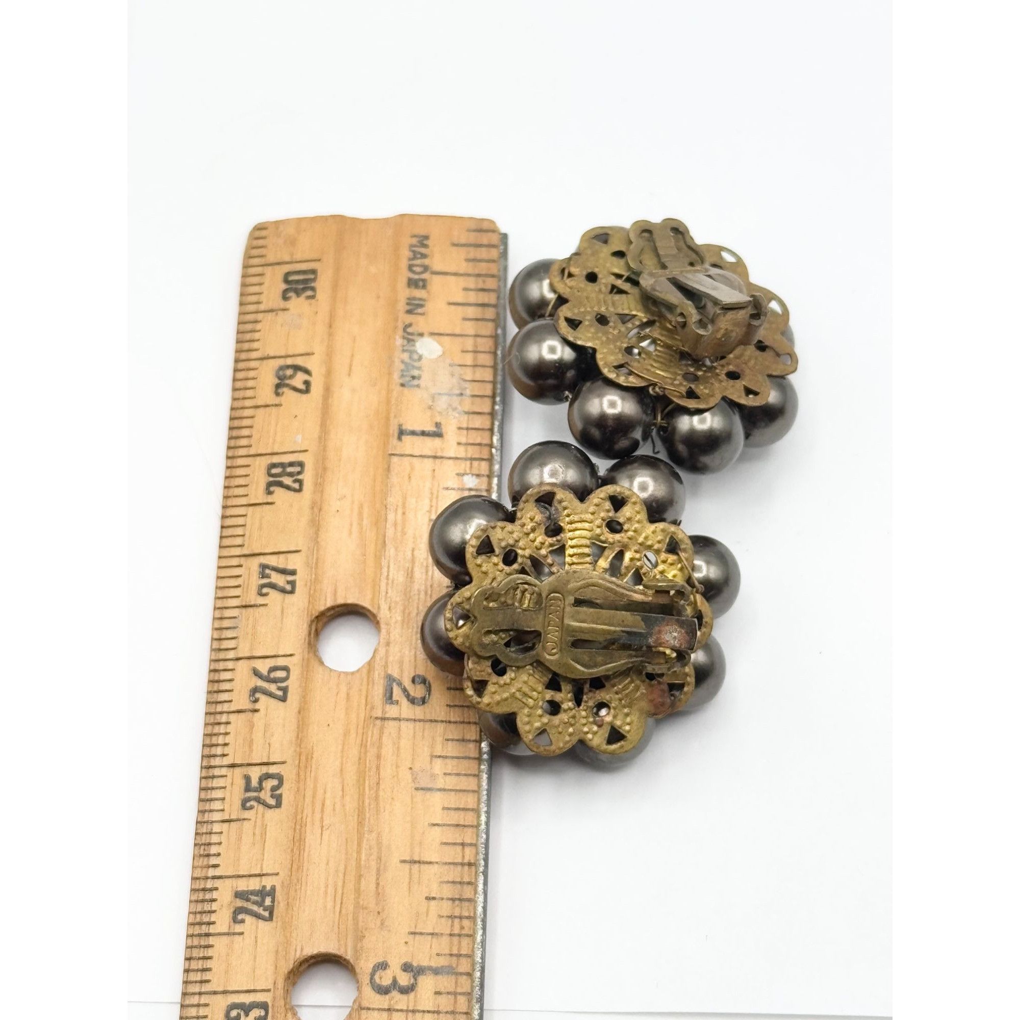 Vintage Vintage Japan hand wired faux pearl flower earrings Size ONE SIZE - 5 Thumbnail