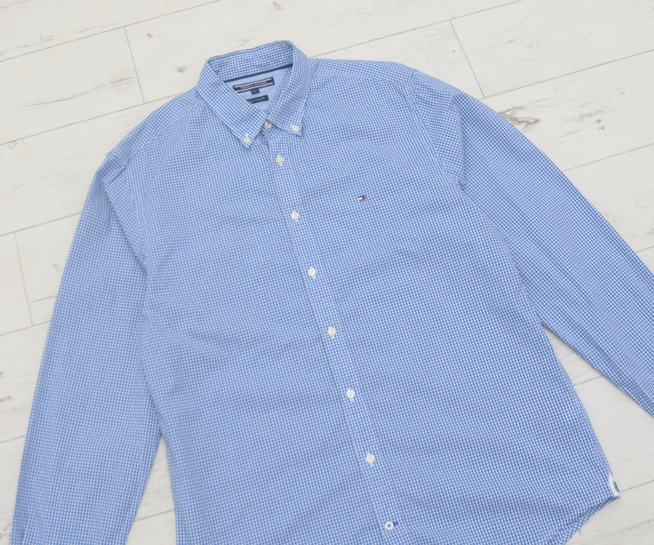 Tommy Hilfiger × Vintage Tommy Hilfiger long sleeved Check Shirt Blue Size US L / EU 52-54 / 3 - 2 Thumbnail
