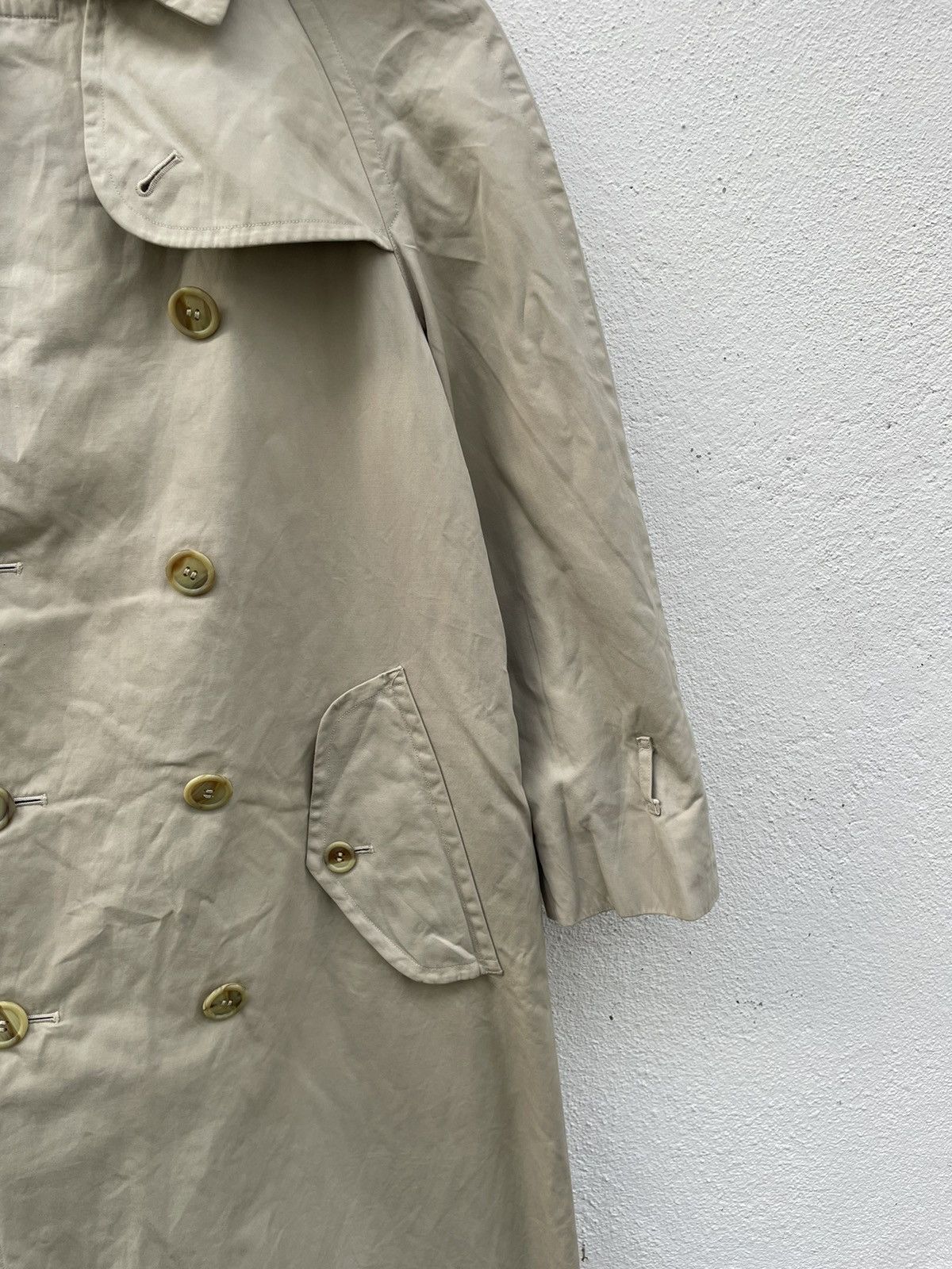 Burberry Prorsum × Vintage Vintage Burberrys Double Breasted Nova Check Trench Jacket Size US M / EU 48-50 / 2 - 4 Thumbnail