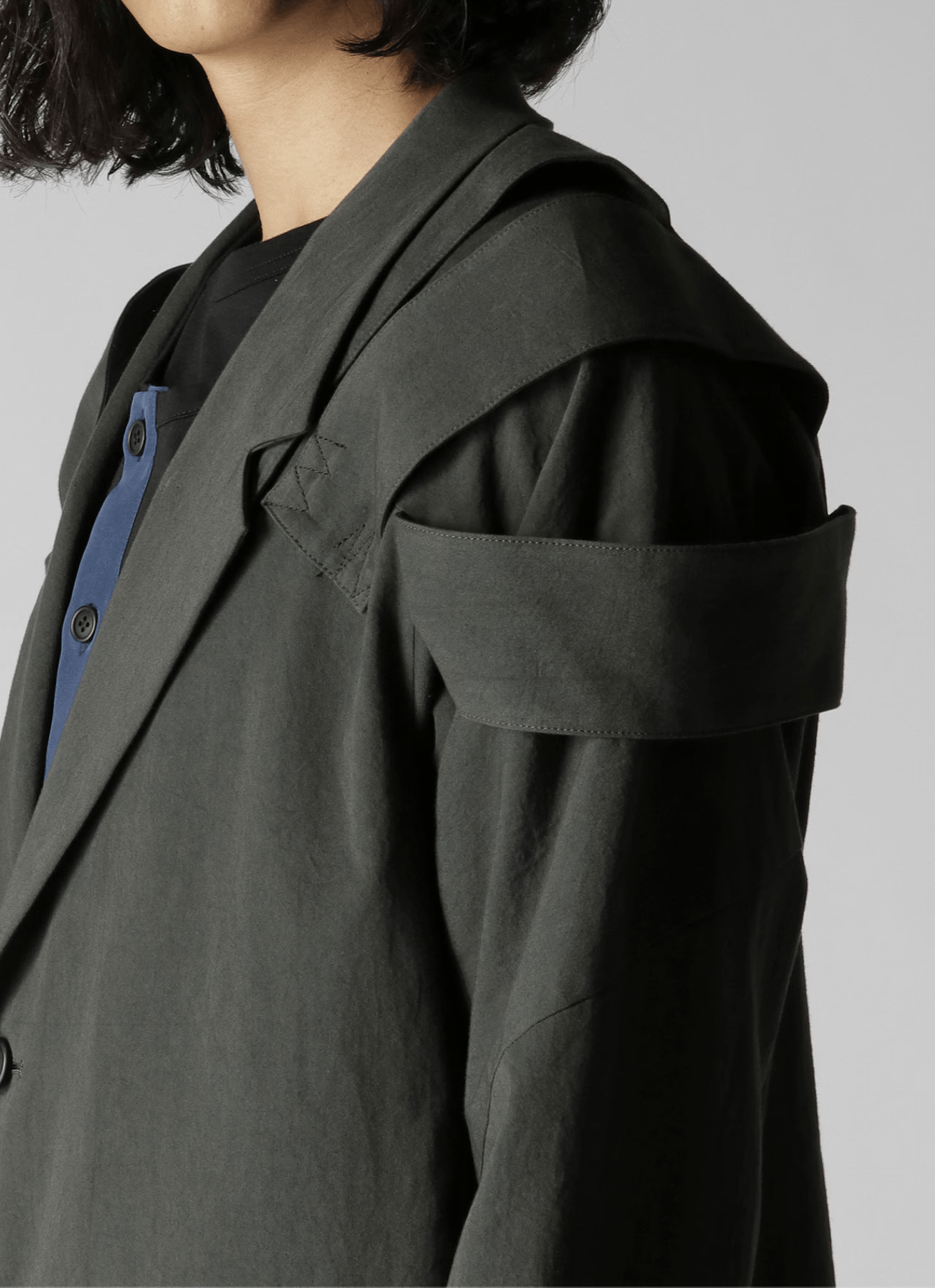 Yohji Yamamoto Yohji Yamamoto Pour Homme - SHOULDER EPAULET DOUBLE JACKET Size US S / EU 44-46 / 1 - 9 Thumbnail