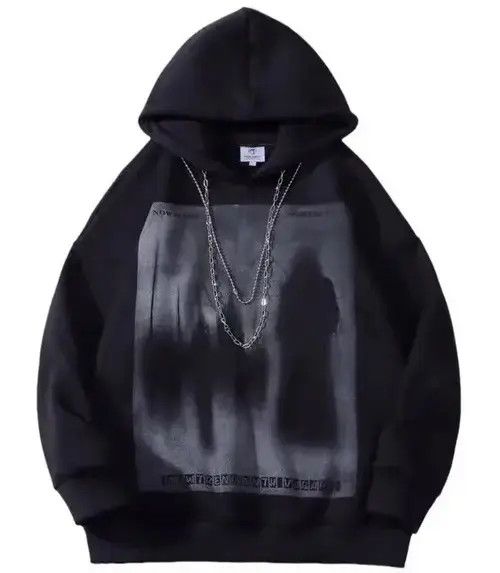 Other Rare fashion goth gothic shadow hoodie sweatshirt with chain Size US XL / EU 56 / 4 - 1 Thumbnail