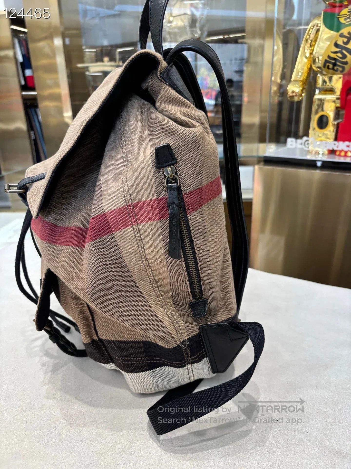 Burberry Burberry Classic Canvas Check Large Backpack Men's. Size ONE SIZE - 3 Thumbnail