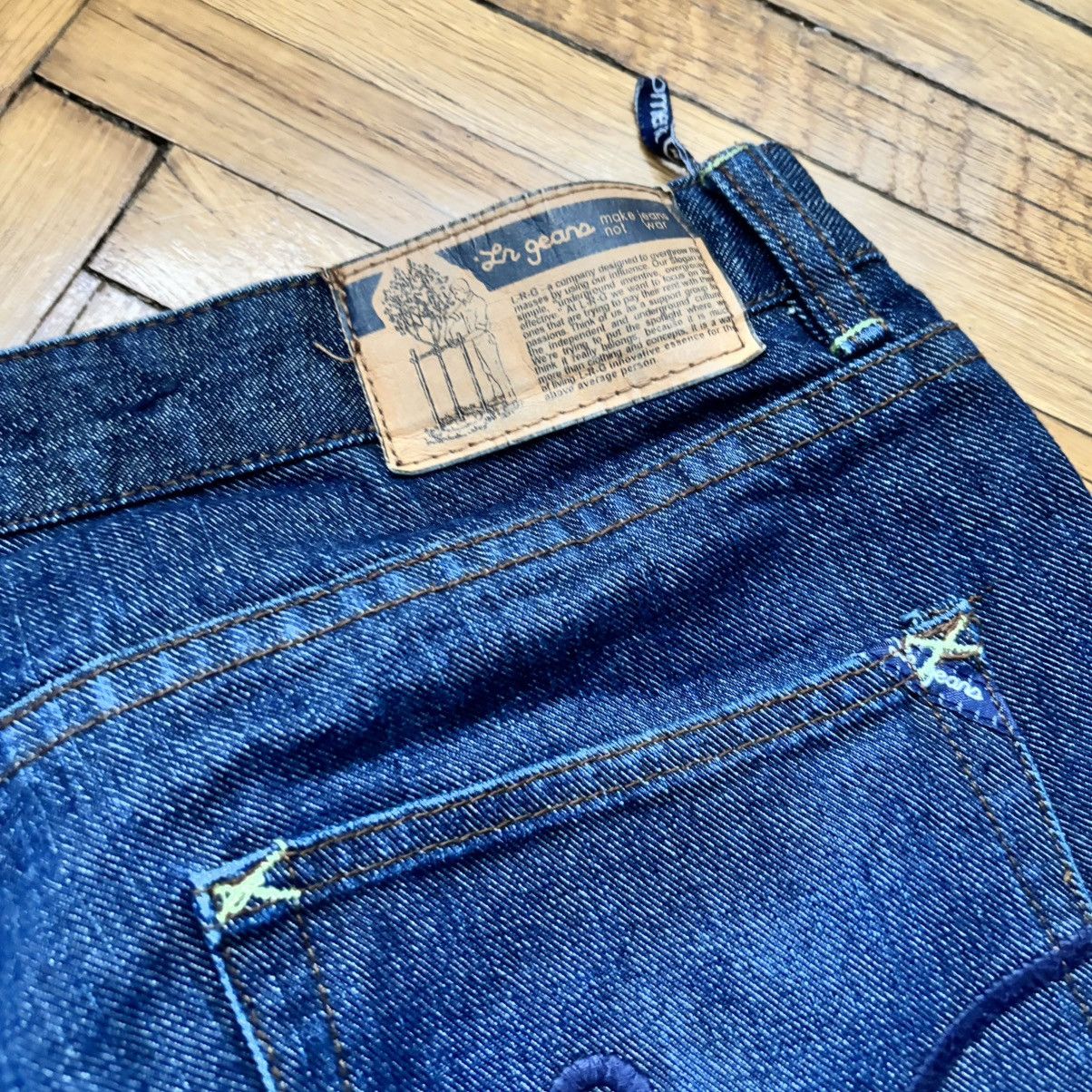 Vintage Last Drop‼️ Vintage Y2K LRG Baggy Dark Blue Denim Jeans Size US 38 / EU 54 - 4 Thumbnail
