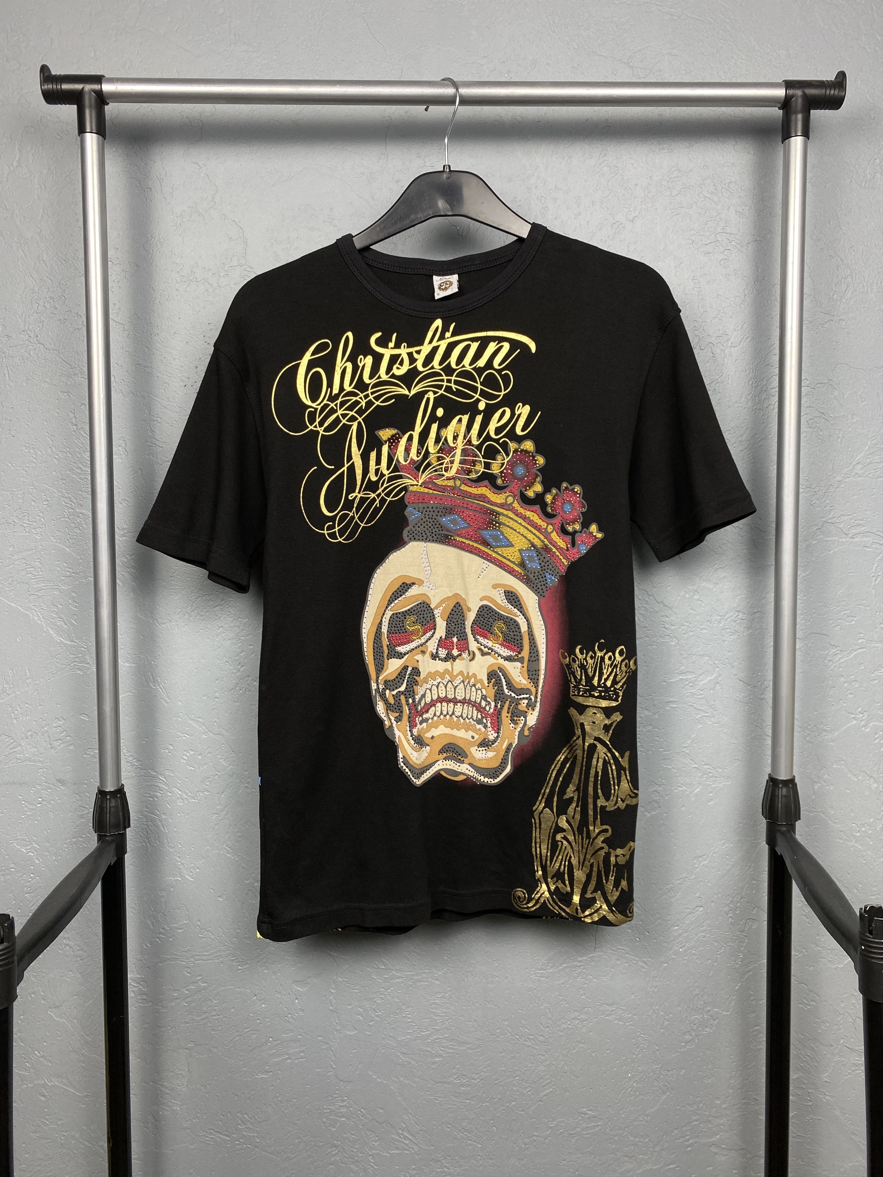 Christian Audigier × Ed Hardy × Vintage Ed Hardy by Christian Audigier Vintage Mens Grafic T-Shirt Size US S / EU 44-46 / 1 - 1 Thumbnail