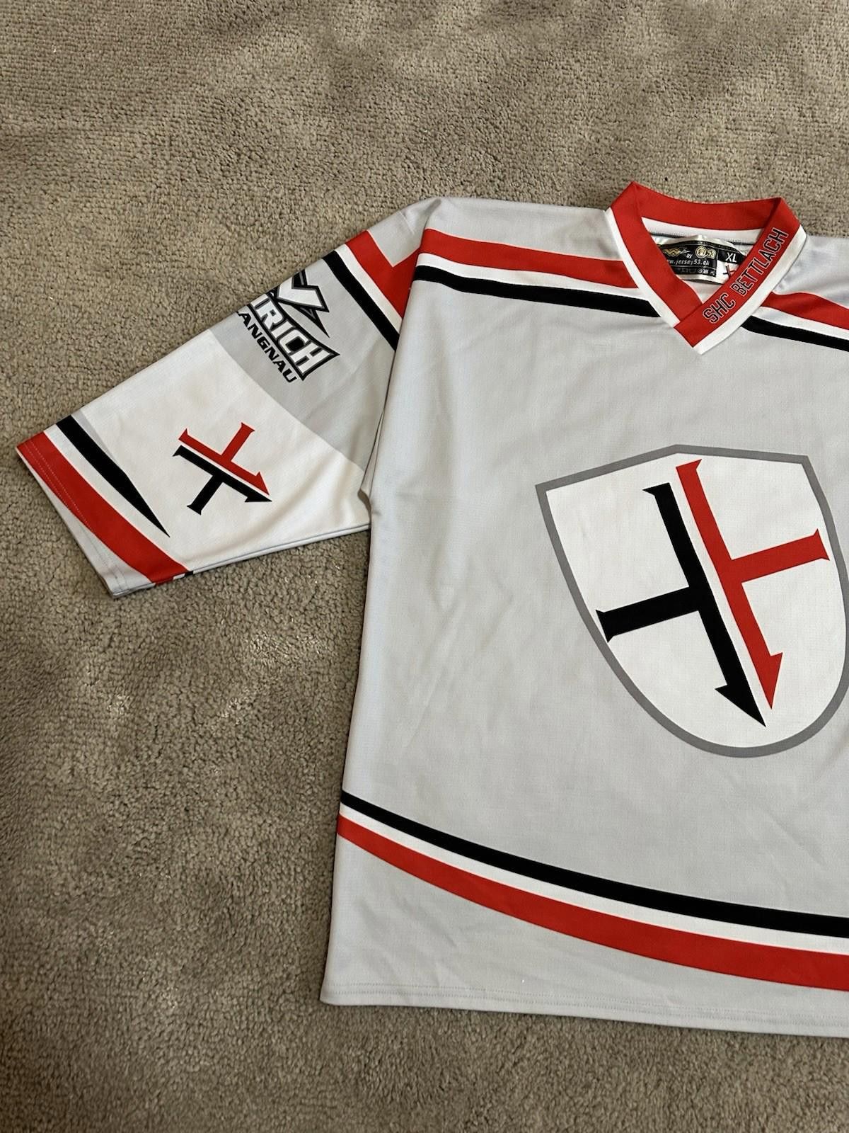Designer Hockey Jersey 53 SHC Bettlach Trikot Shirt #71 WEIBEL Jersey Size US XL / EU 56 / 4 - 2 Thumbnail