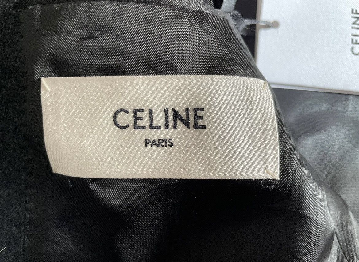 Celine × Hedi Slimane FW24 Runway 3 Buttons Mods Blazer Jacket Japanese Flannel Size 50R - 10 Thumbnail