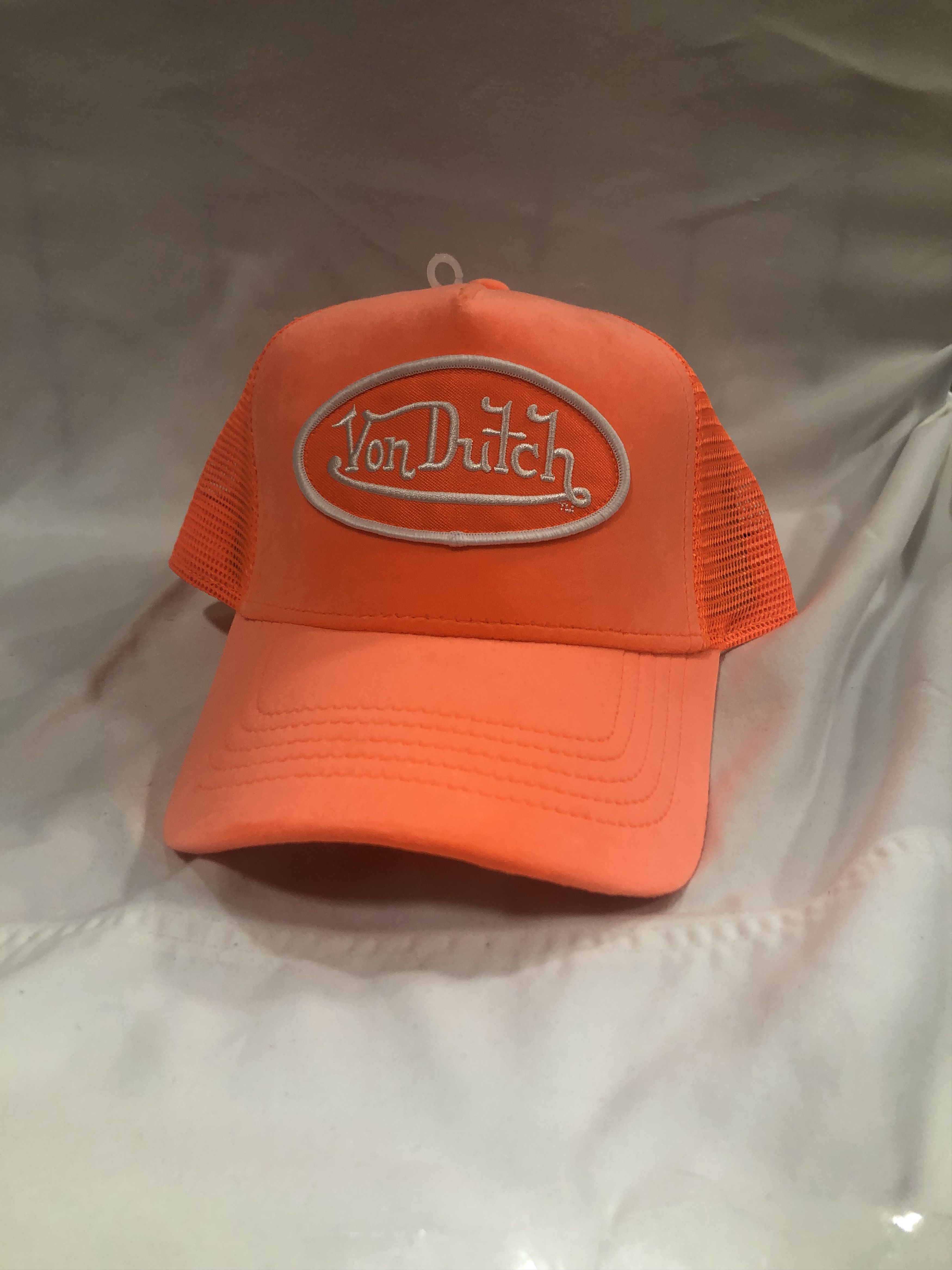 Von Dutch Von Dutch Bright Orange Trucker Hat (VH14) Size ONE SIZE - 1 Thumbnail