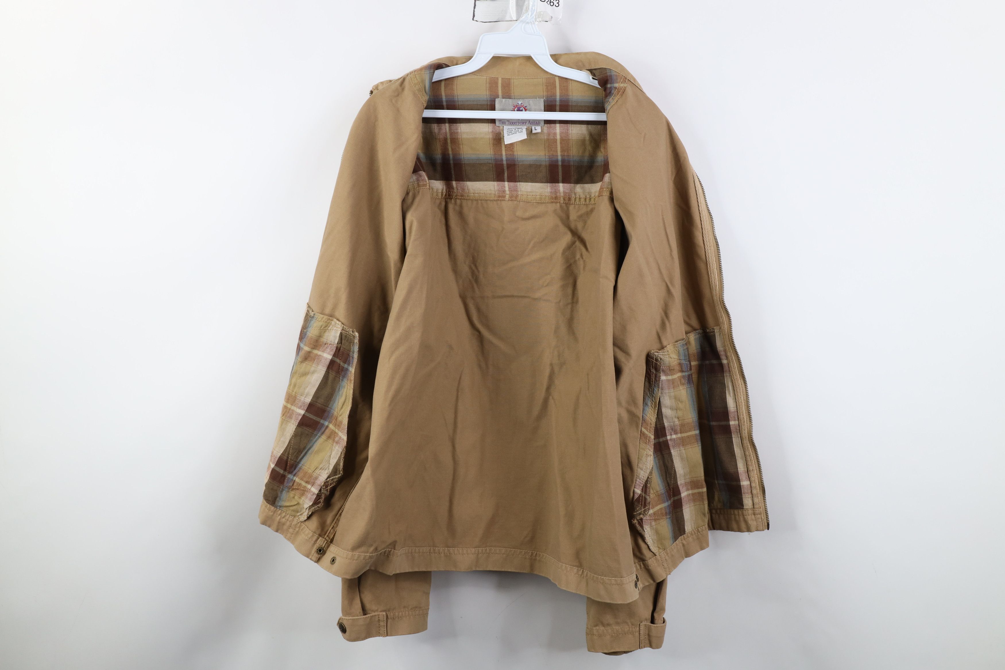 Vintage Vintage 90s Streetwear Pigment Dye Twill Bomber Jacket Brown Size US L / EU 52-54 / 3 - 11 Thumbnail