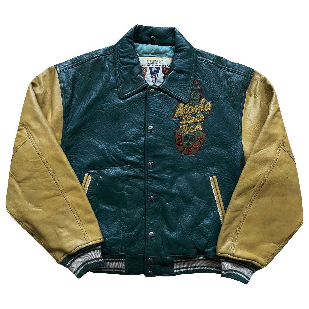 Avirex Avirex Leather Varsity Jacket Size US M / EU 48-50 / 2 - 2 Thumbnail
