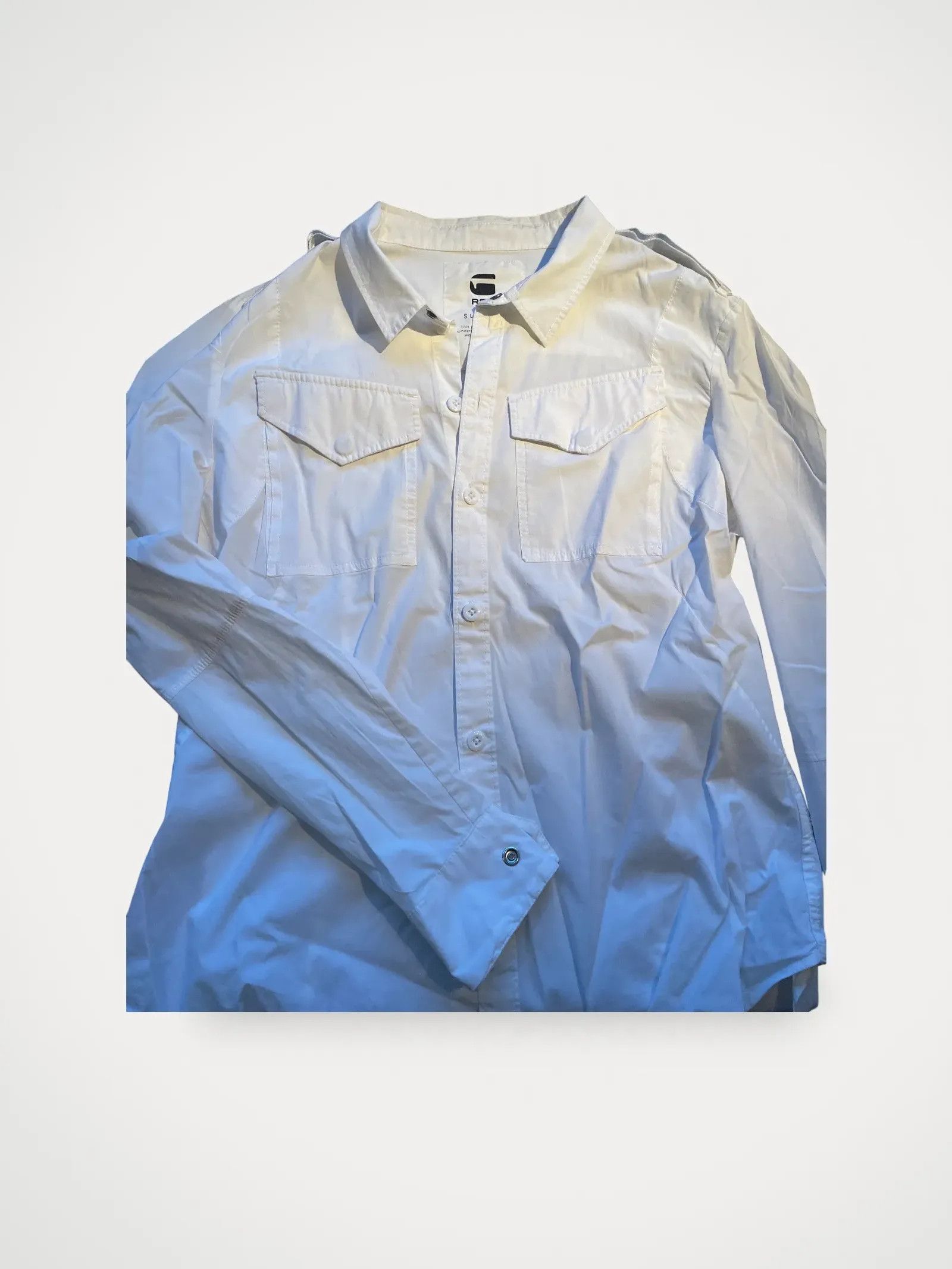 G-Star G-STAR RAW Slim fit skjorta, vit och krispig Shirt Size M / US 6-8 / IT 42-44 - 1 Thumbnail