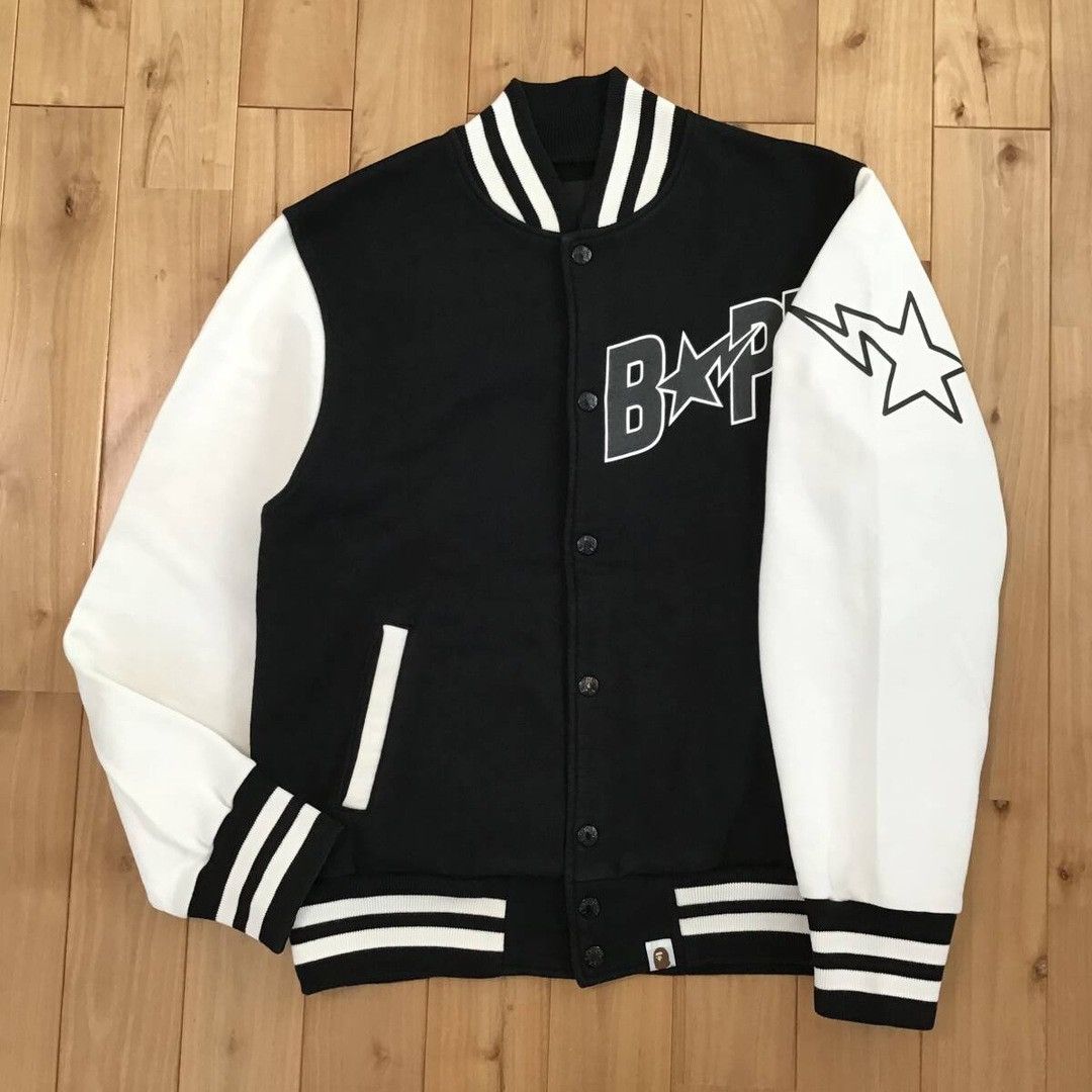 Bape BAPE STA logo sweat varsity jacket a bathing ape star NIGO Size US S / EU 44-46 / 1 - 1 Thumbnail