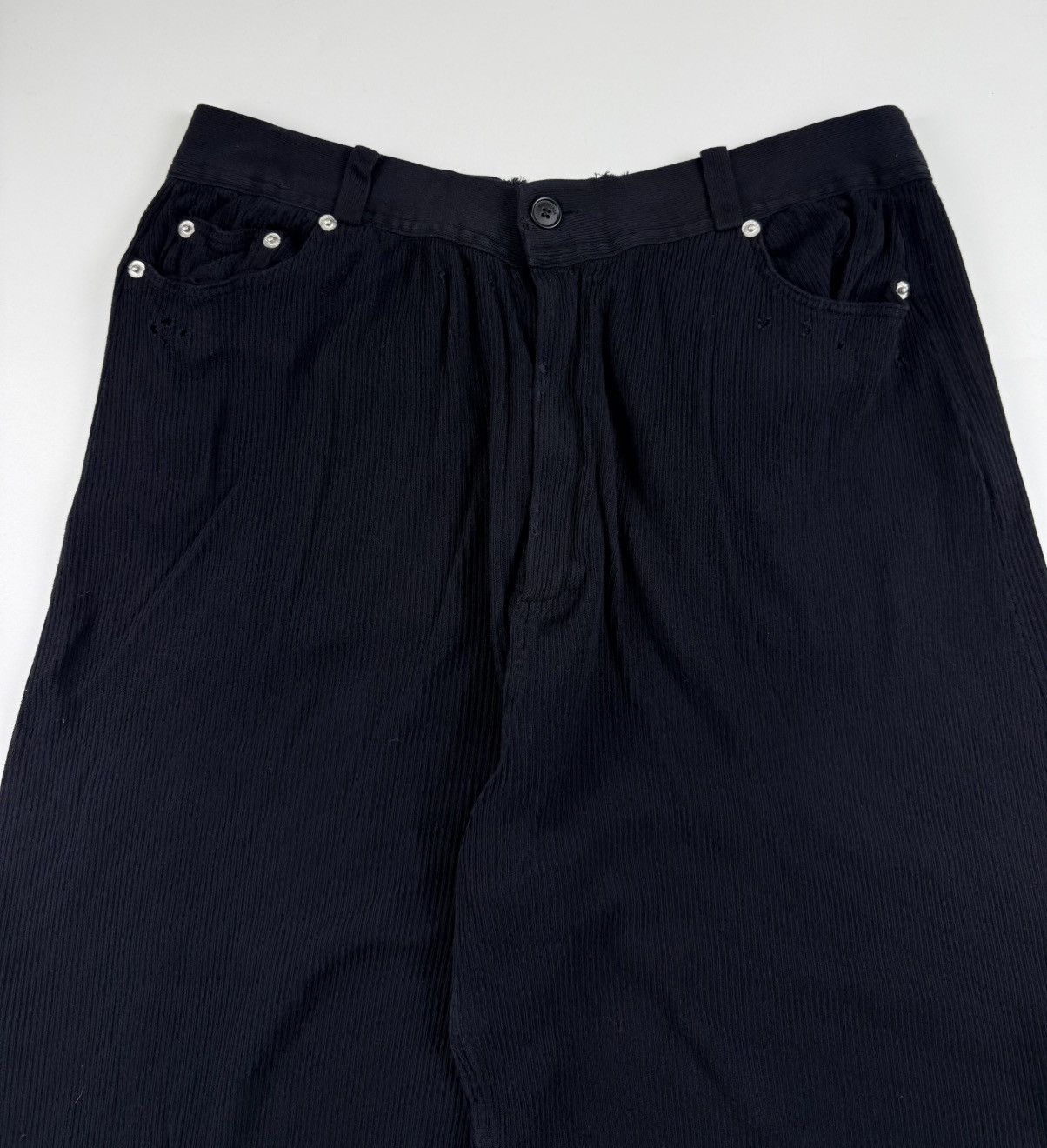 Balenciaga Balenciaga Bleached Cotton Rib Knit Pants Size US 33 - 7 Thumbnail