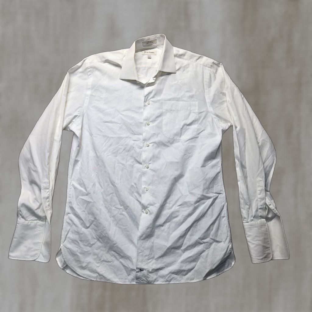 Nordstrom VINTAGE John W. Nordstrom Shirt Men Long Sleeve Button Up 16.5 White Cotton Classic 16.5 Mens Shirt Size US L / EU 52-54 / 3 - 1 Thumbnail
