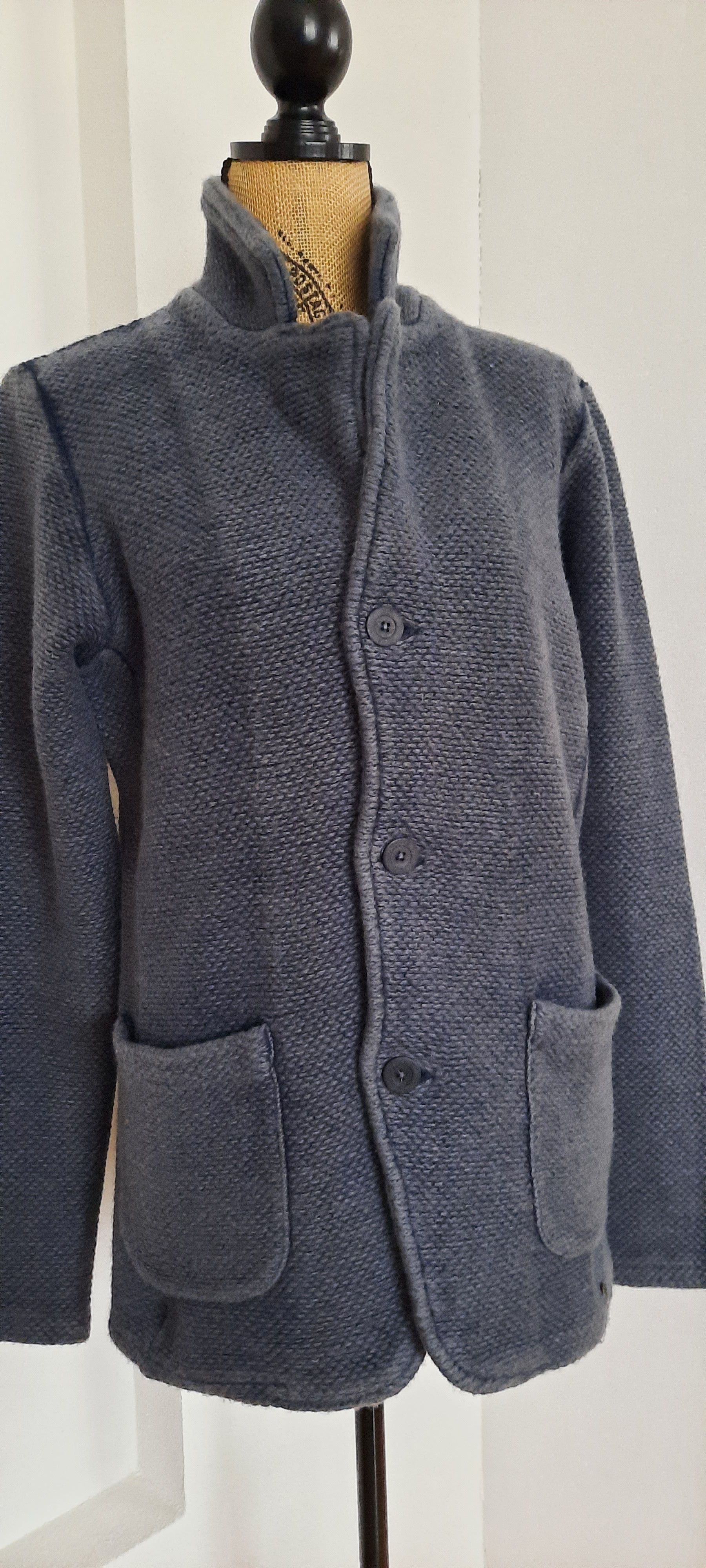 GAS GAS Men's Cardigan Wool Jacket Blue 48 Size US M / EU 48-50 / 2 - 6 Thumbnail