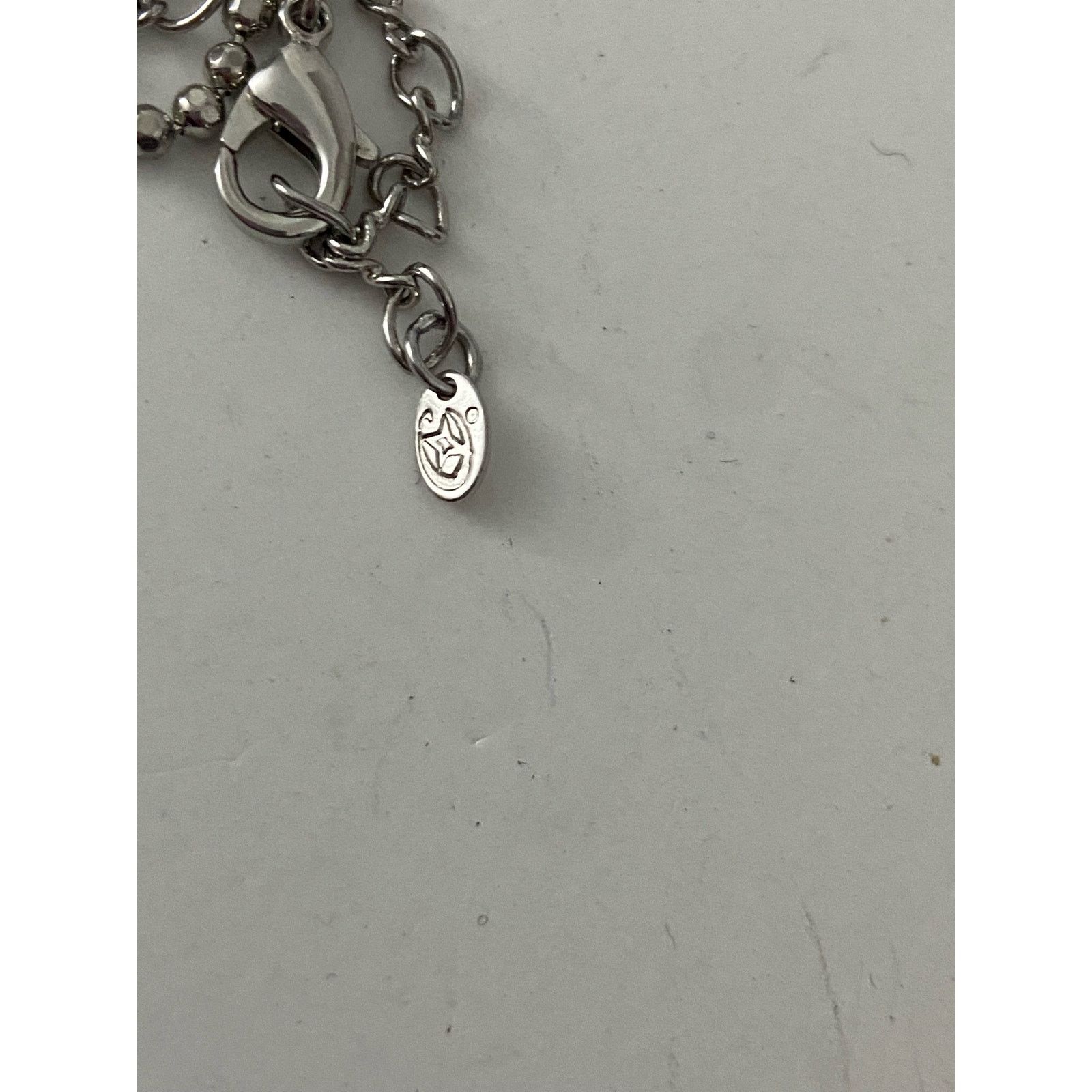 Other rhinestone floral pendant necklace silver tone Size ONE SIZE - 5 Thumbnail