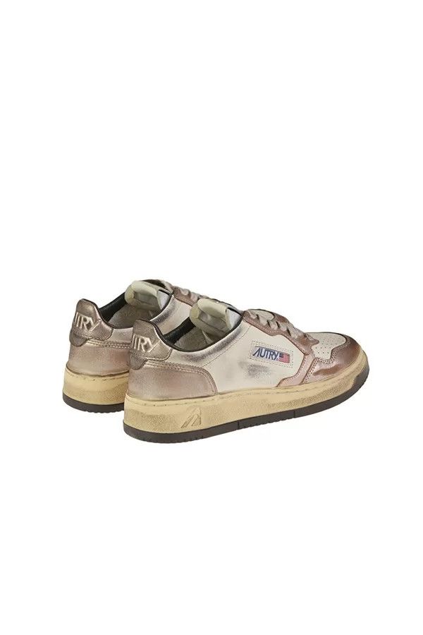 AUTRY o1y0725 Leather Low-Top Sneakers in Rose Gold/White Size US 6 / IT 36 - 5 Thumbnail