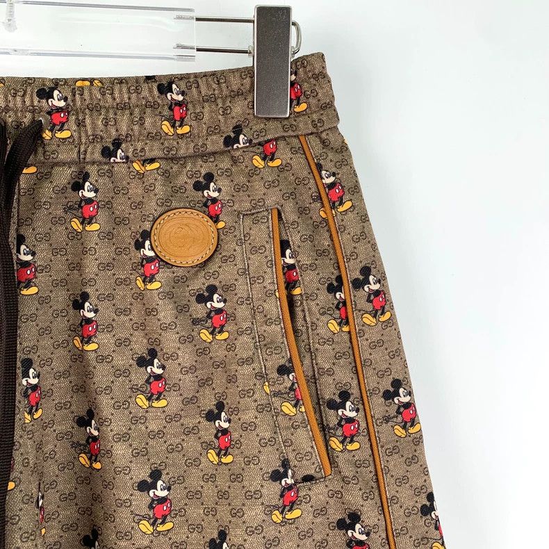 Gucci Gucci Size XS Co-branded brown Mickey Mouse logo jacquard Size US 29 - 3 Thumbnail