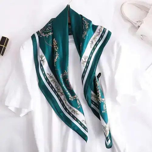 Other Simple Silk Square Scarf Size ONE SIZE - 3 Thumbnail