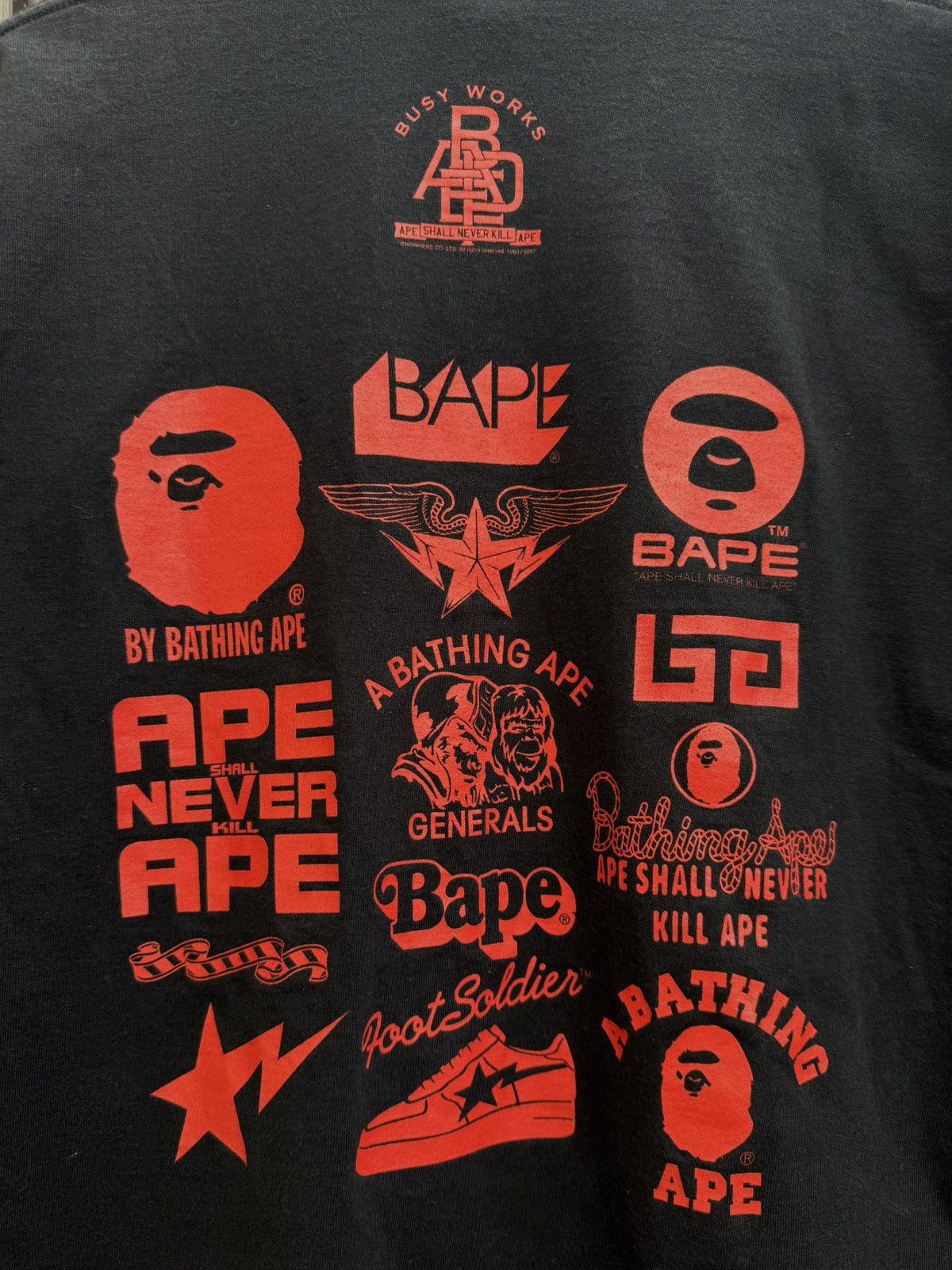 Bape Bape rare Authentic Short Sleeve T-Shirt Size US L / EU 52-54 / 3 - 5 Thumbnail